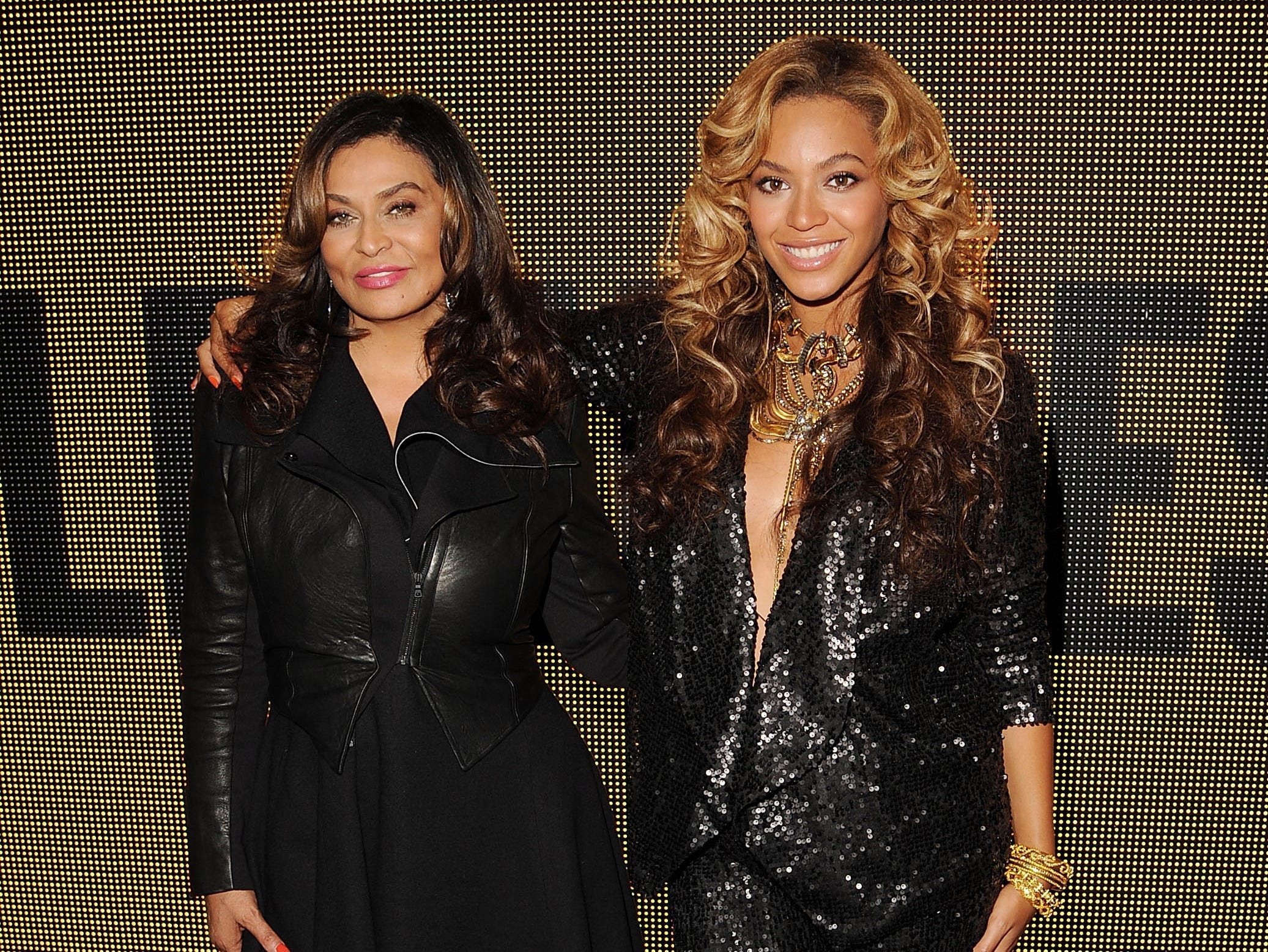 Tina Knowles and Beyonce