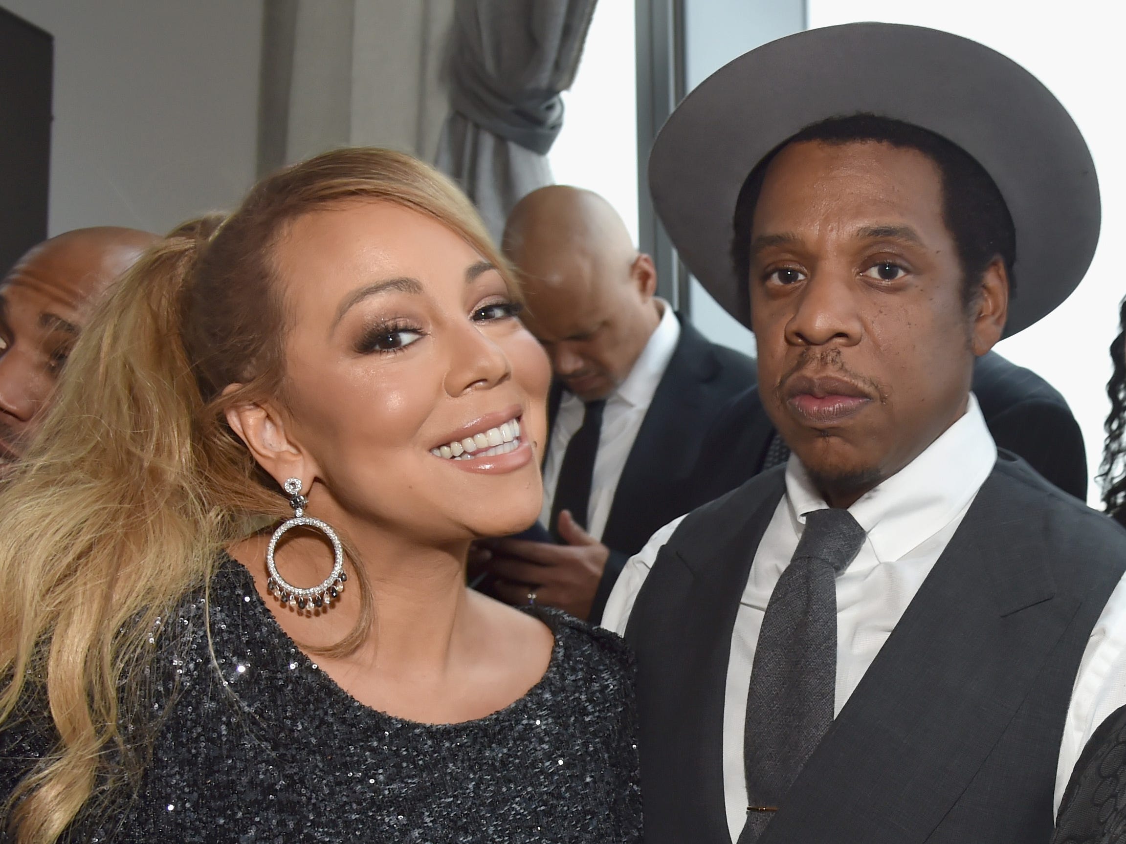 Jay-Z and Mariah Carey.