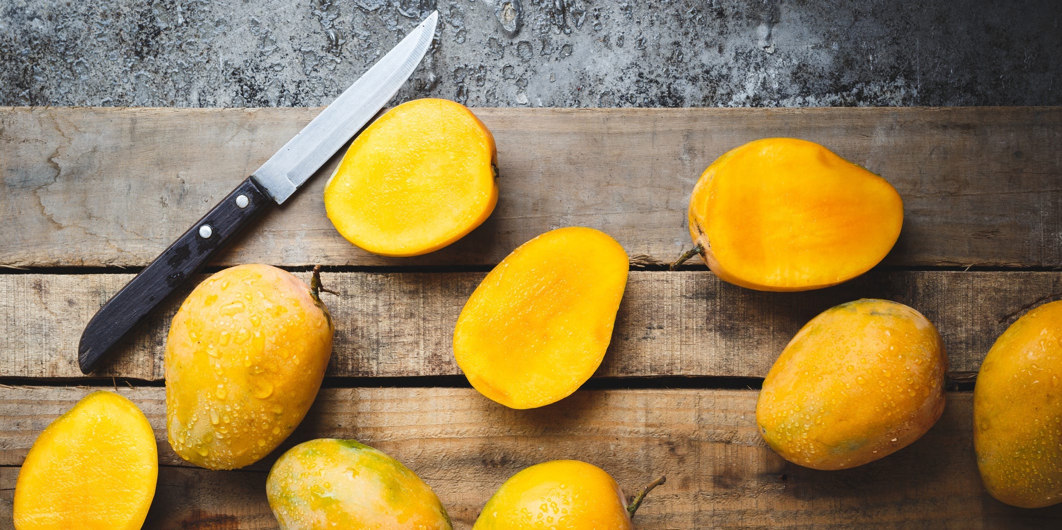 Mangos viewed from above