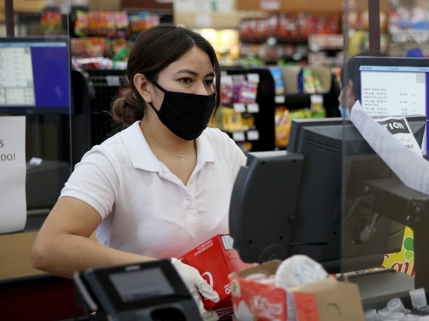 grocery store worker