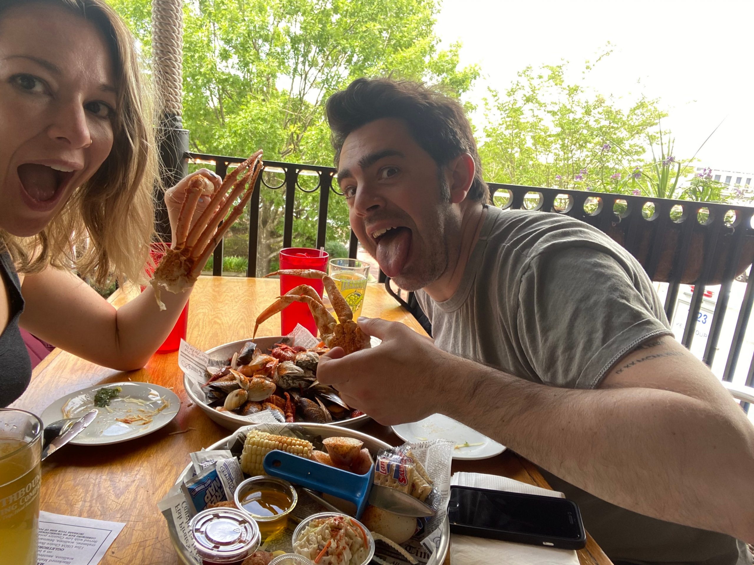Dining in the Riverstreet District in Savannah. Katie Nave