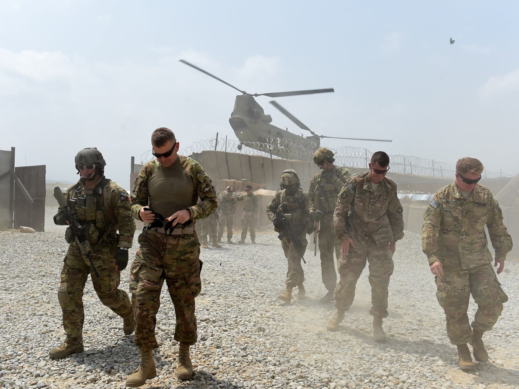 US soldiers Afghanistan stock image 2015