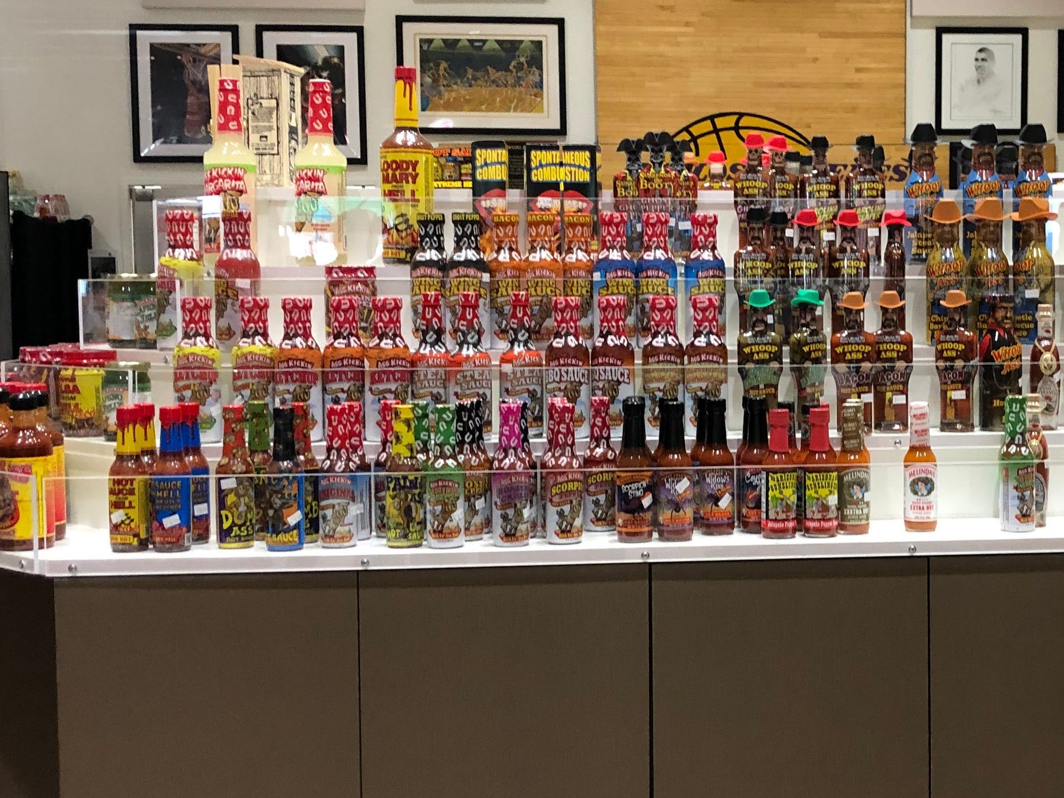 Dozens of Types of Hot Sauce for Sale at eddie world