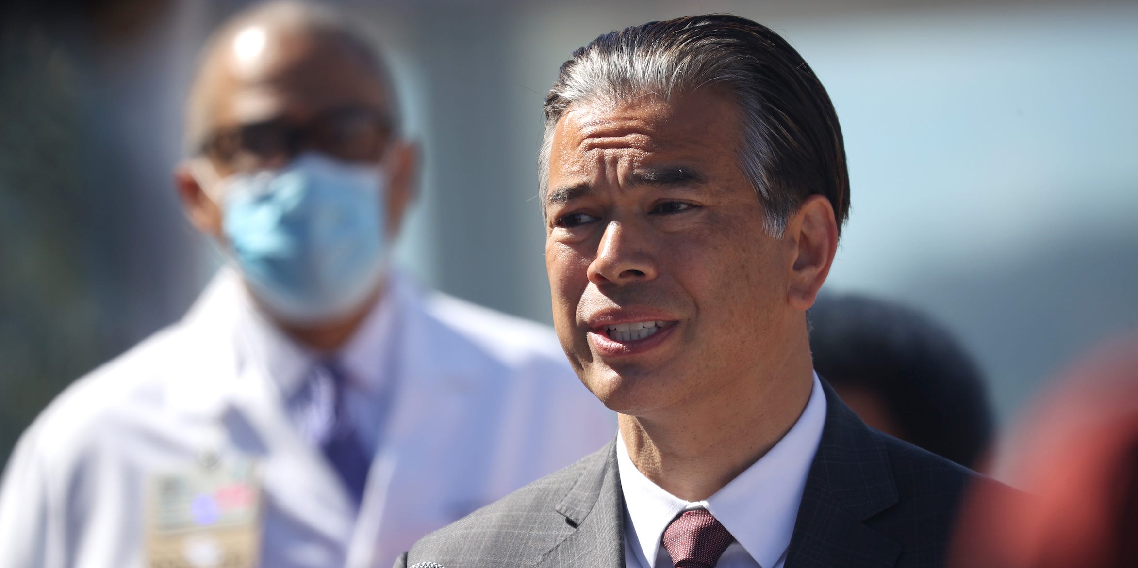 California Attorney General Rob Bonta speaks during a news conference at San Francisco General Hospital on June 10, 2021 in San Francisco, California.