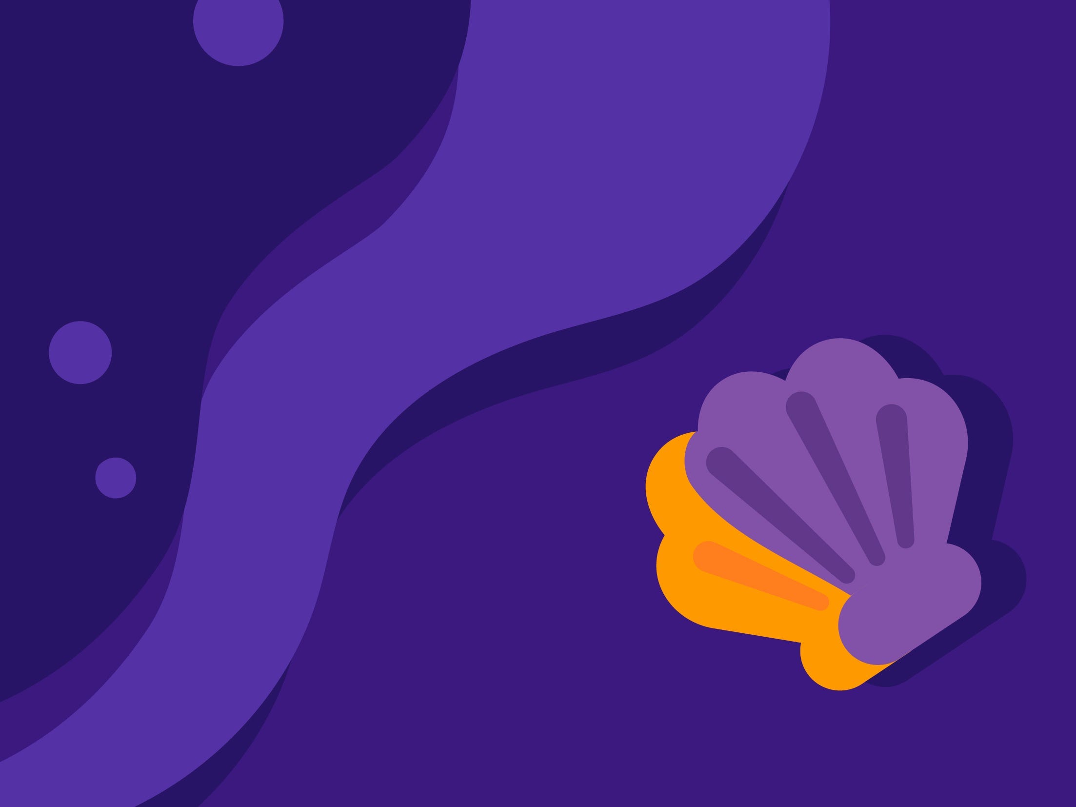 Purple background with shell Headspace