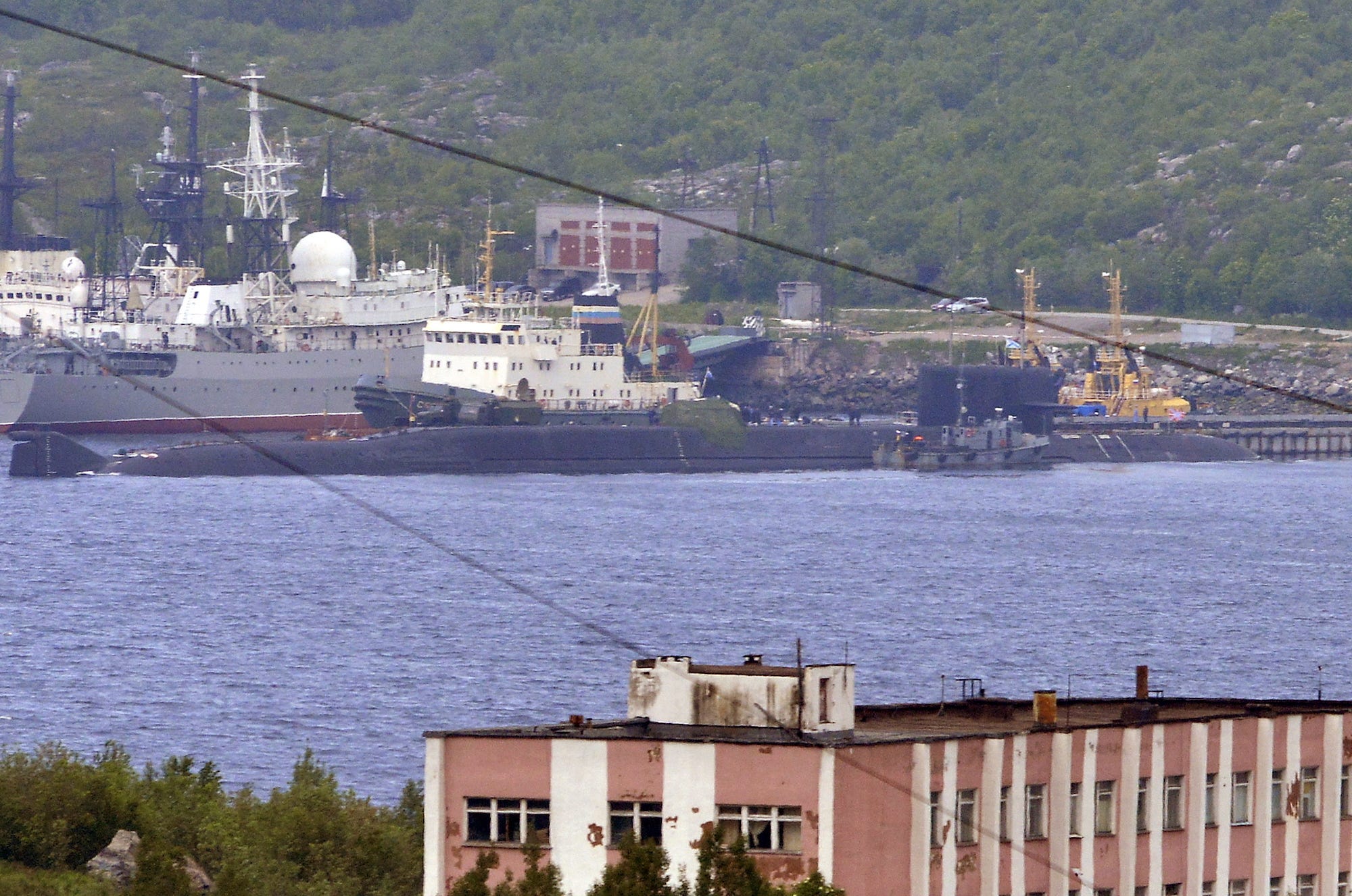 Russian ballistic-missile submarine BS-64 Podmoskovye in Severomorsk