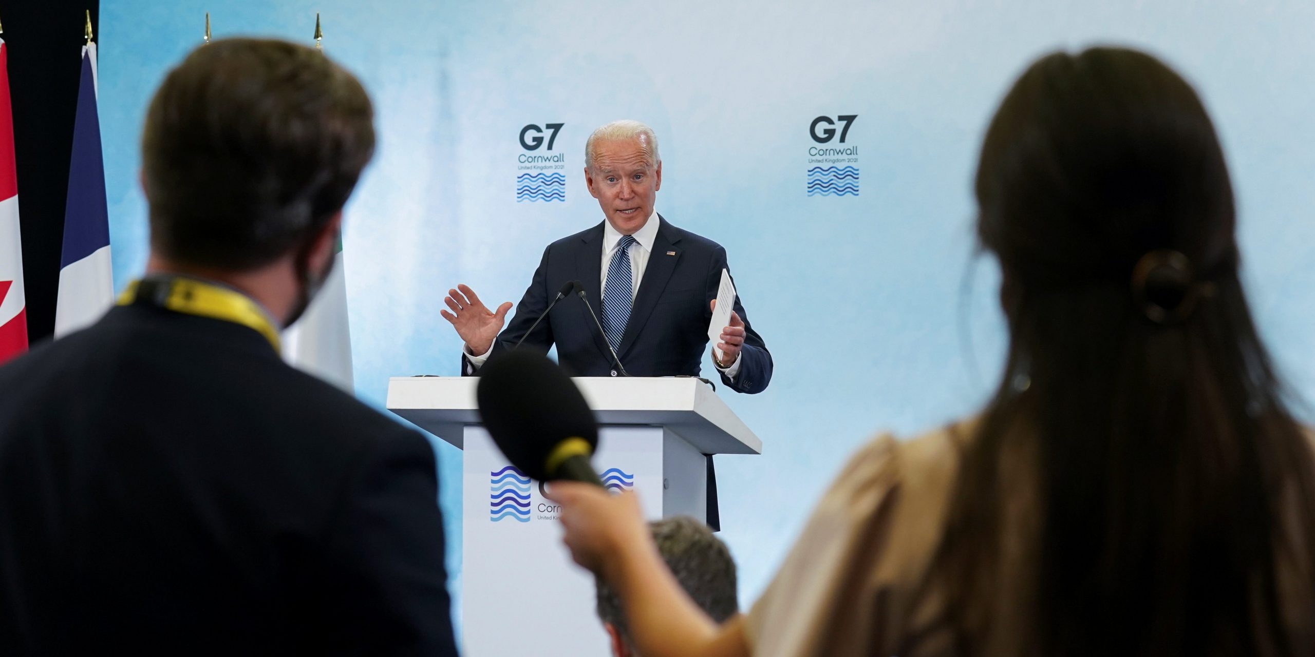 Biden at G7 meeting on Sunday, June 13
