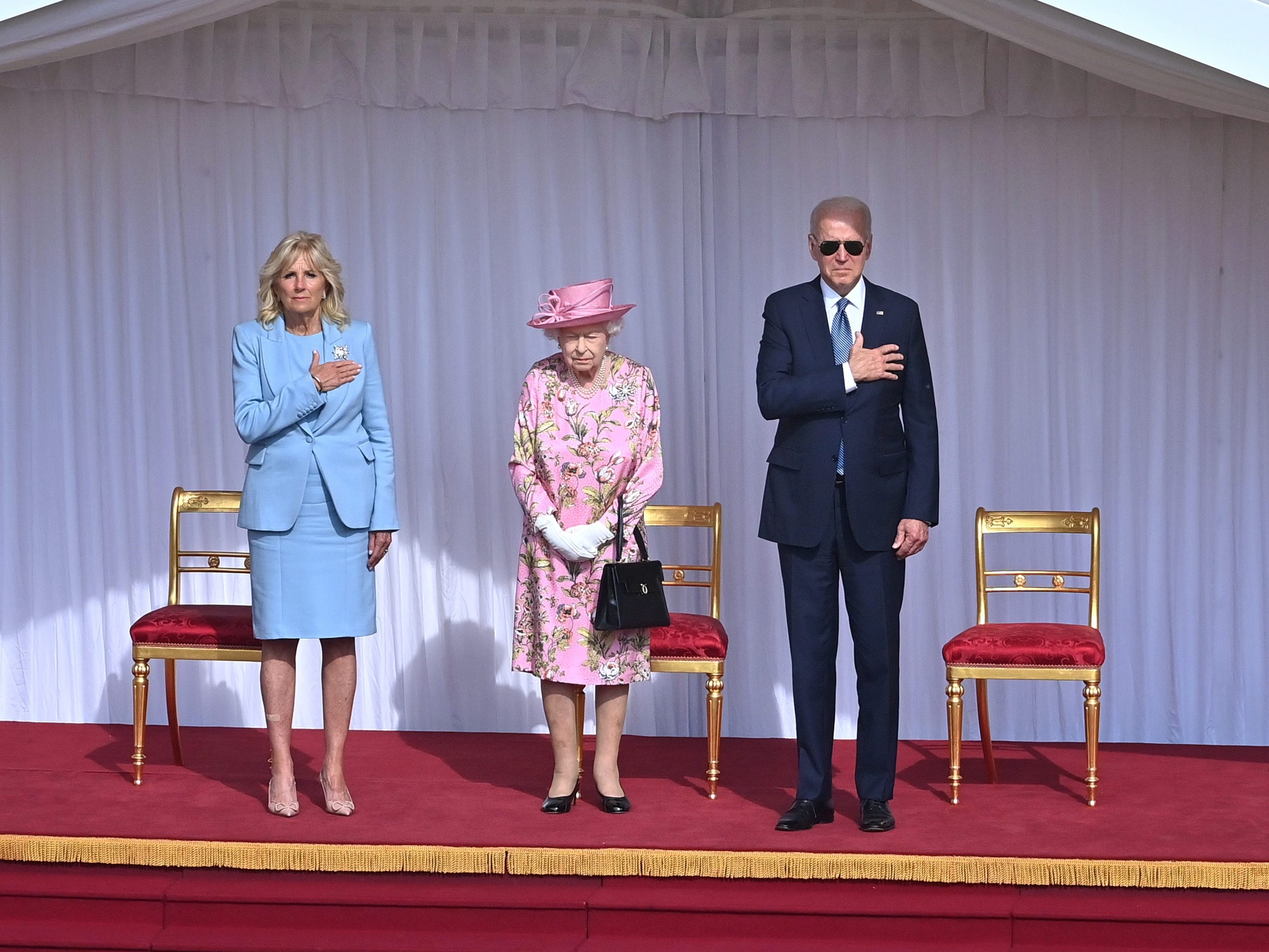 Joe Biden and Jill Biden meet the Queen at Windsor Castle