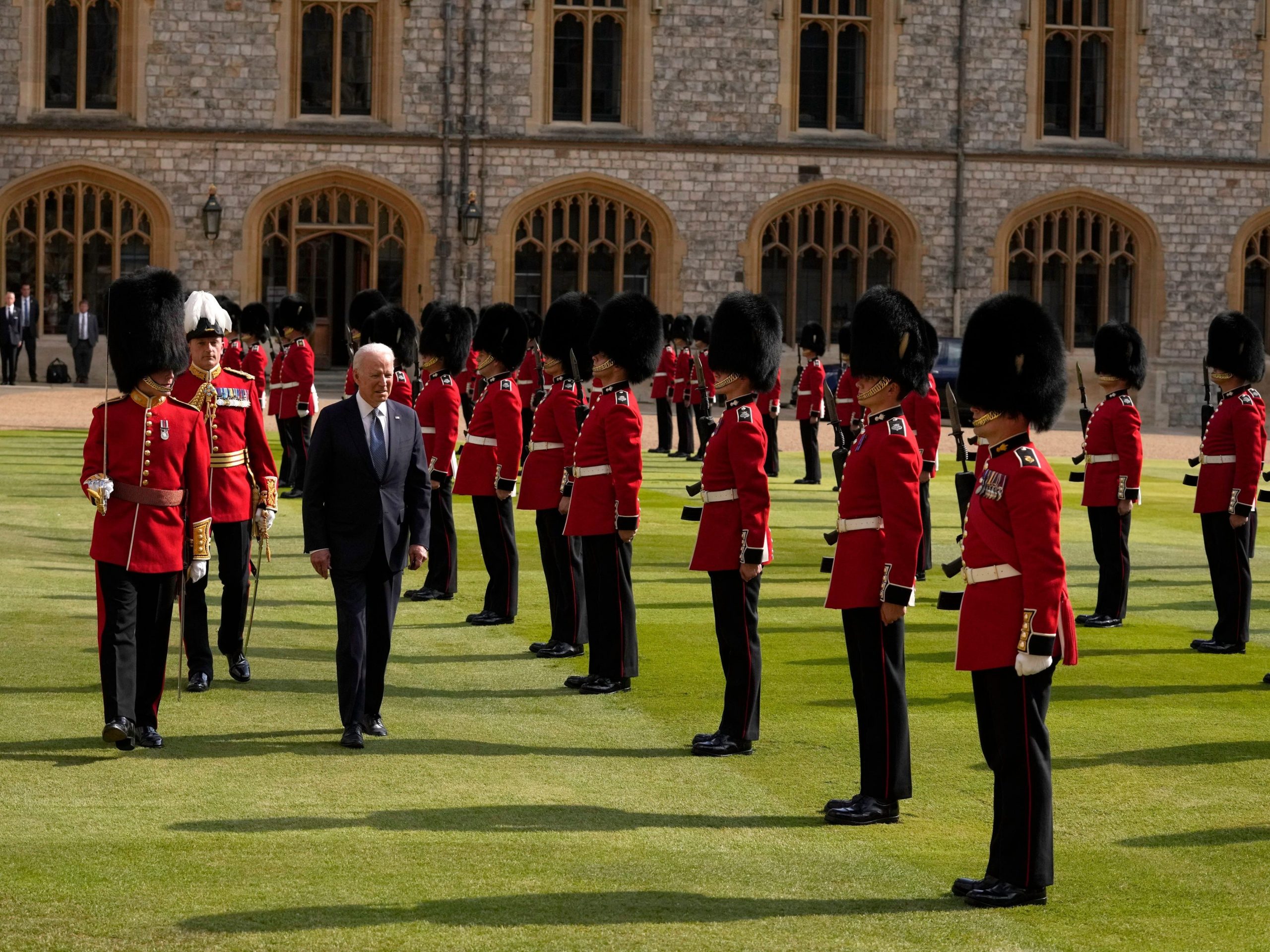 Joe Biden and Jill Biden meet the Queen at Windsor Castle