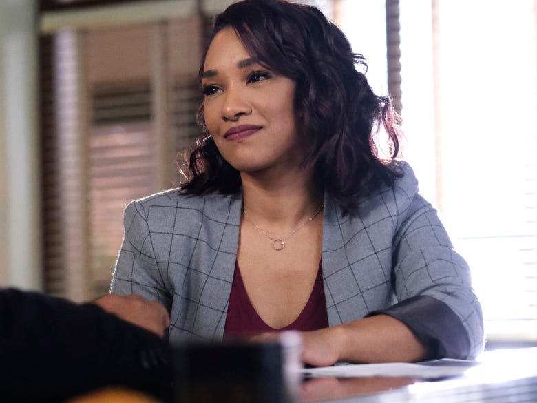 Candice Patton as Iris West-Allen on season seven, episode 12 of "The Flash."