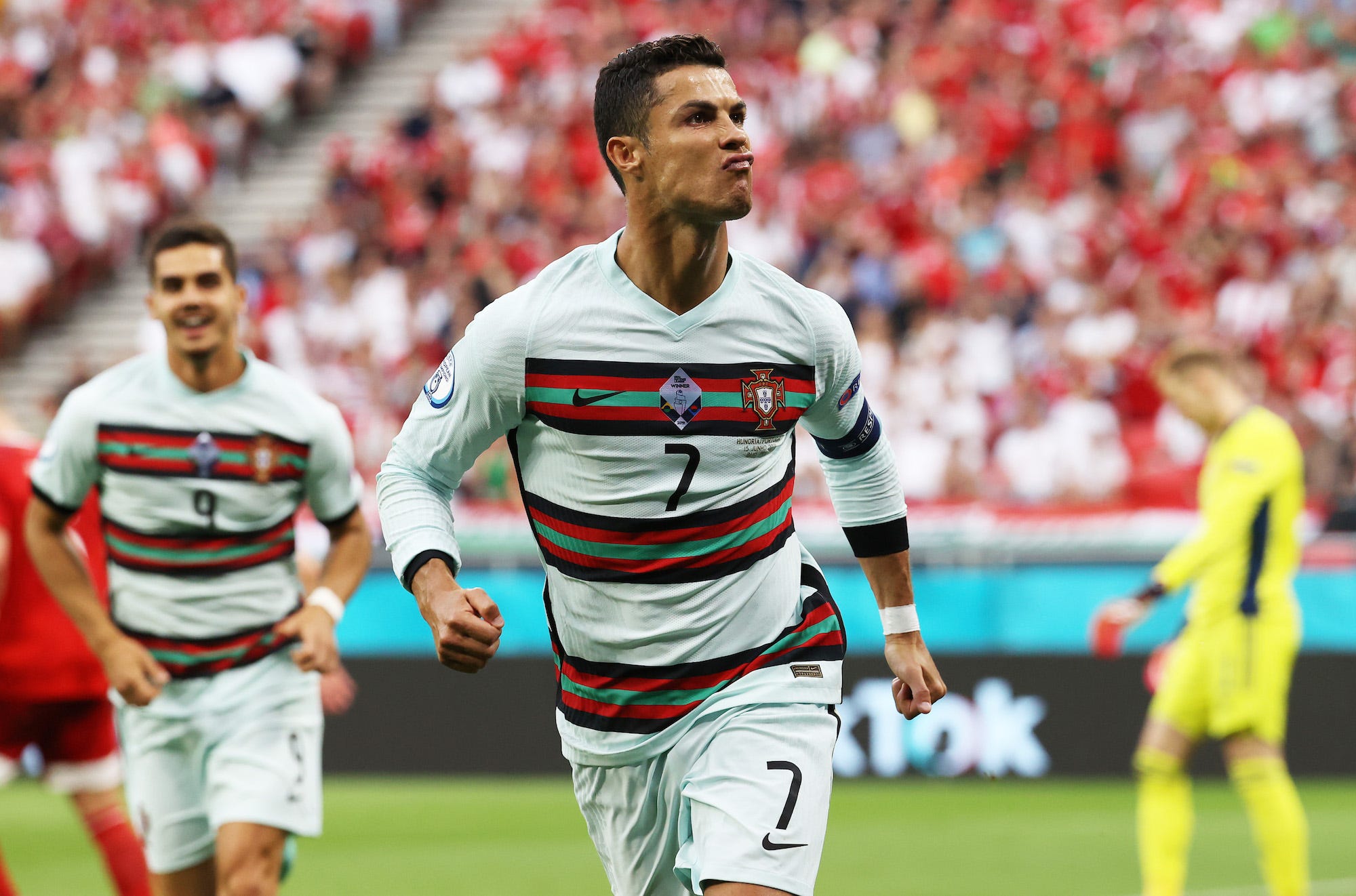 Ronaldo scored late as Portugal beat Hungary 2-0 in its opening game of Euro 2020