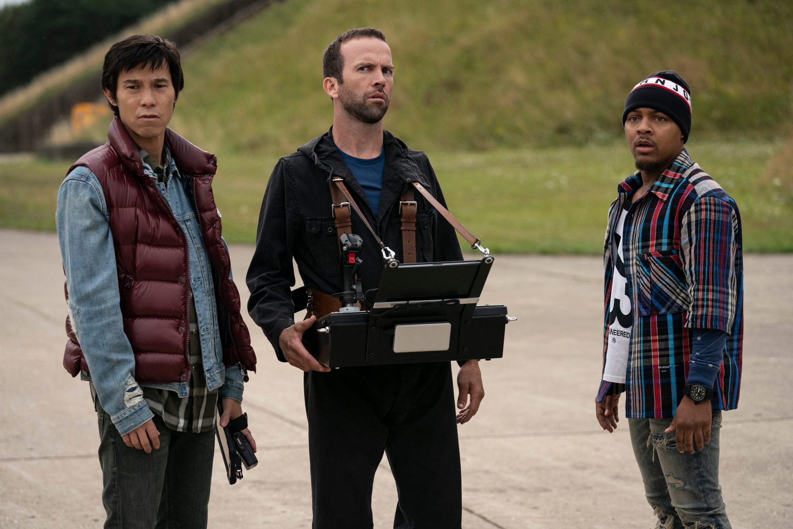 From left: Earl (Jason Tobin), Sean (Lucas Black), and Twinkie (Shad "Bow Wow" Moss) in "F9."