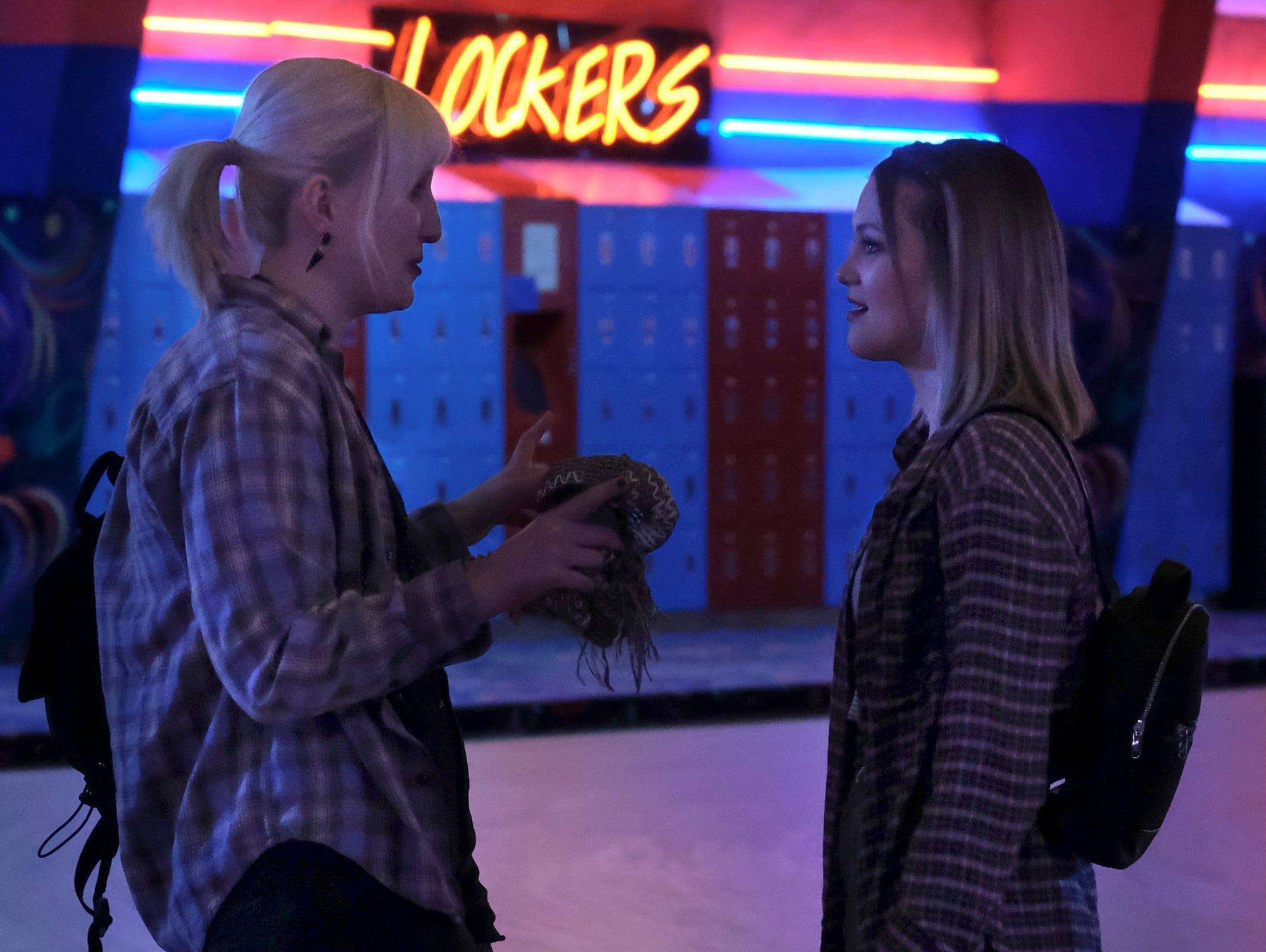 Mallory (Harley Quinn Smith) and Kate (Olivia Holt) on "Cruel Summer"