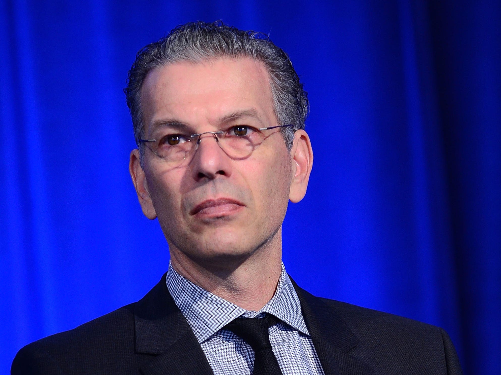 Dr. David Feinberg, head of Google Health, talks to a crowd during his tenure as CEO of Geisinger Health in 2015.