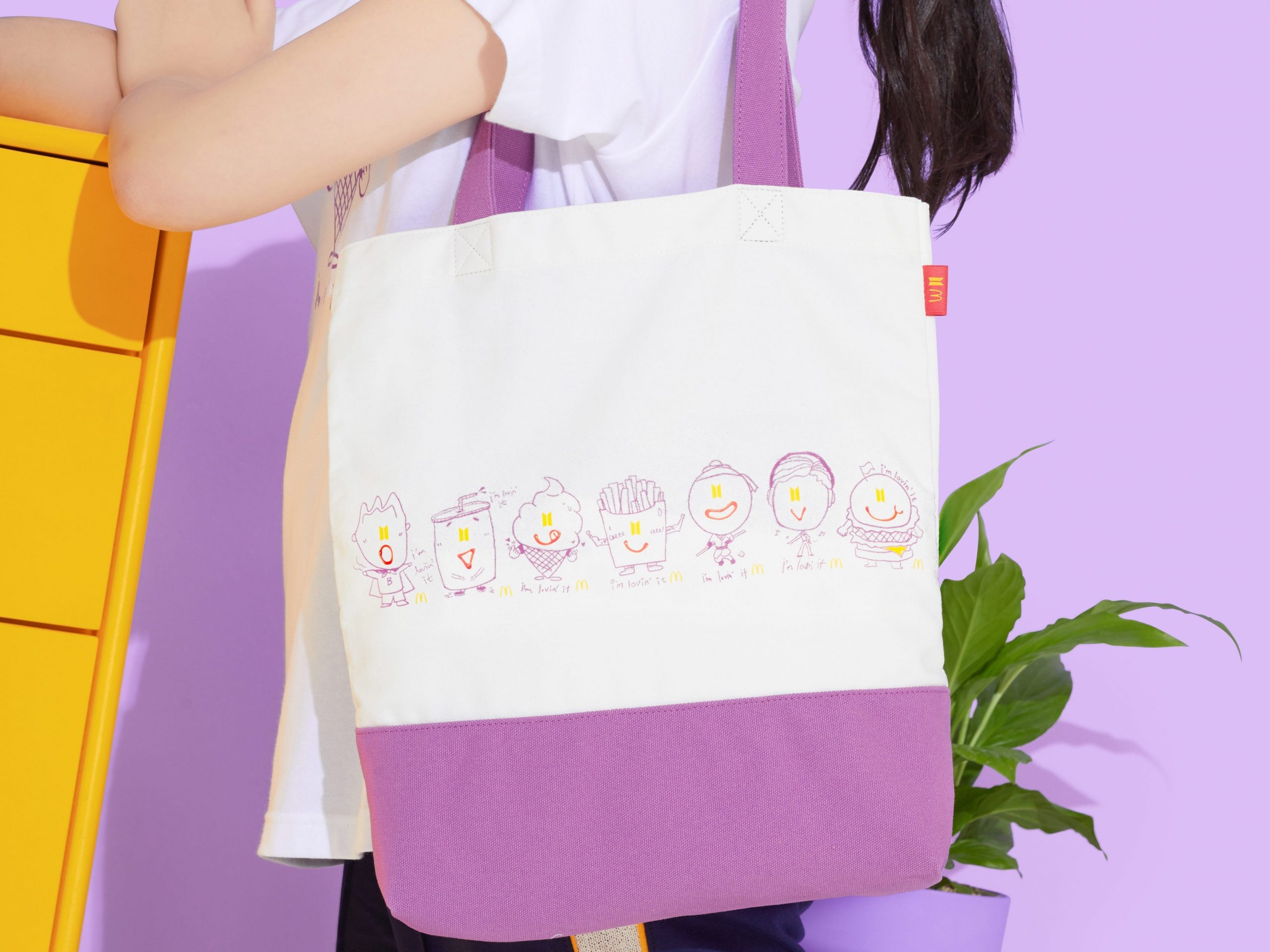 BTS x McDonald's merch collab Saucy collection tote