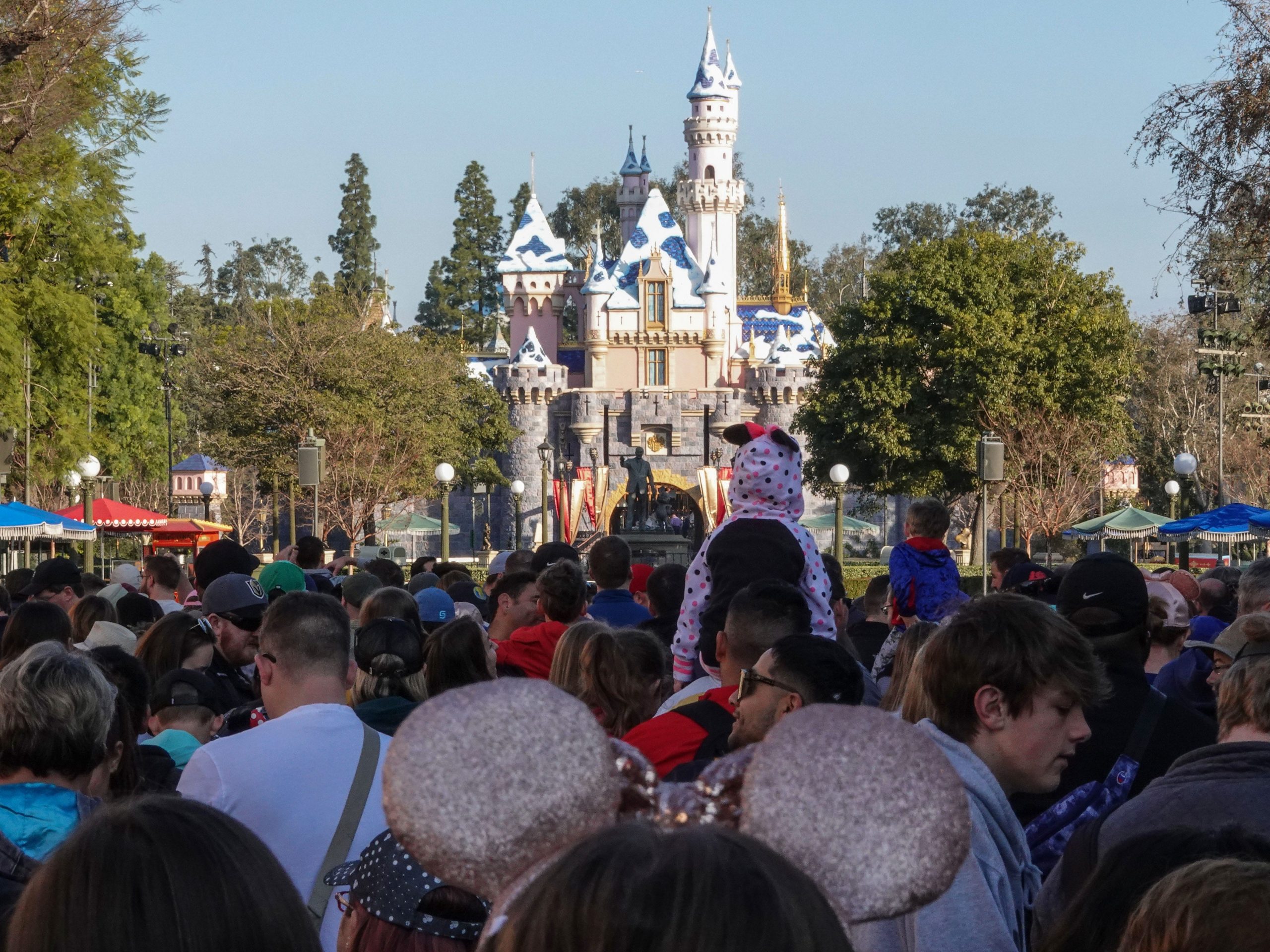 A long line at Disneyland