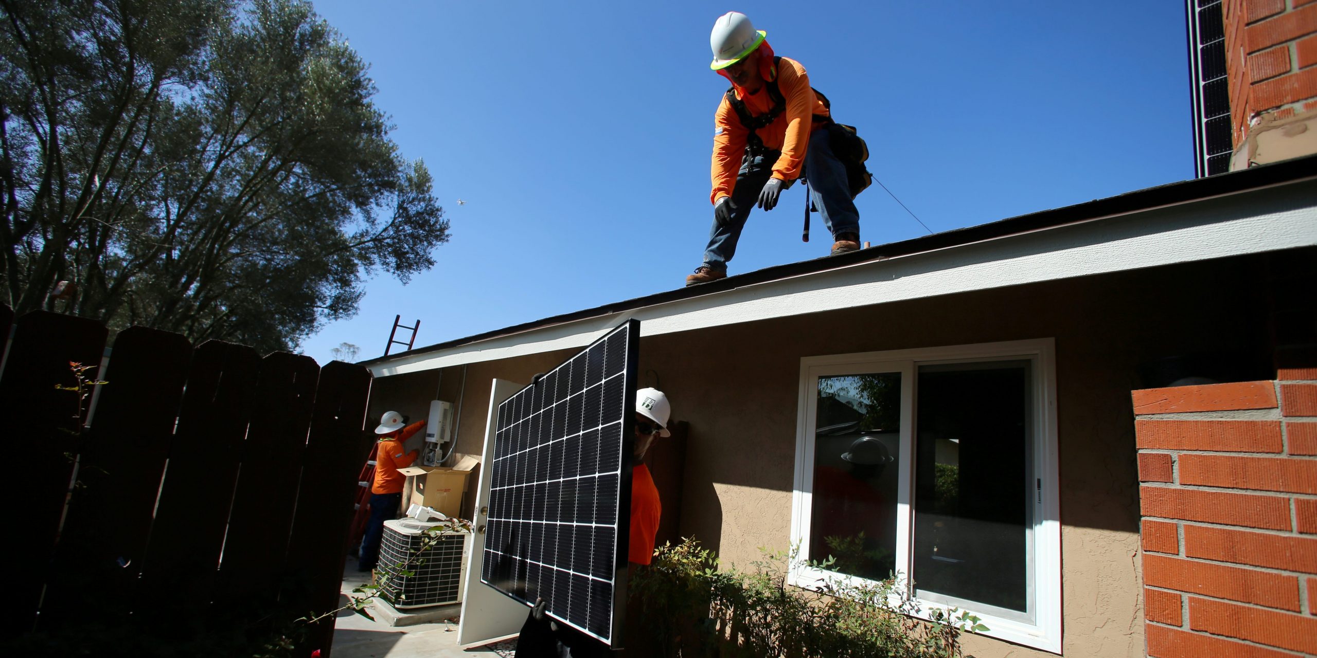 solar panel installed