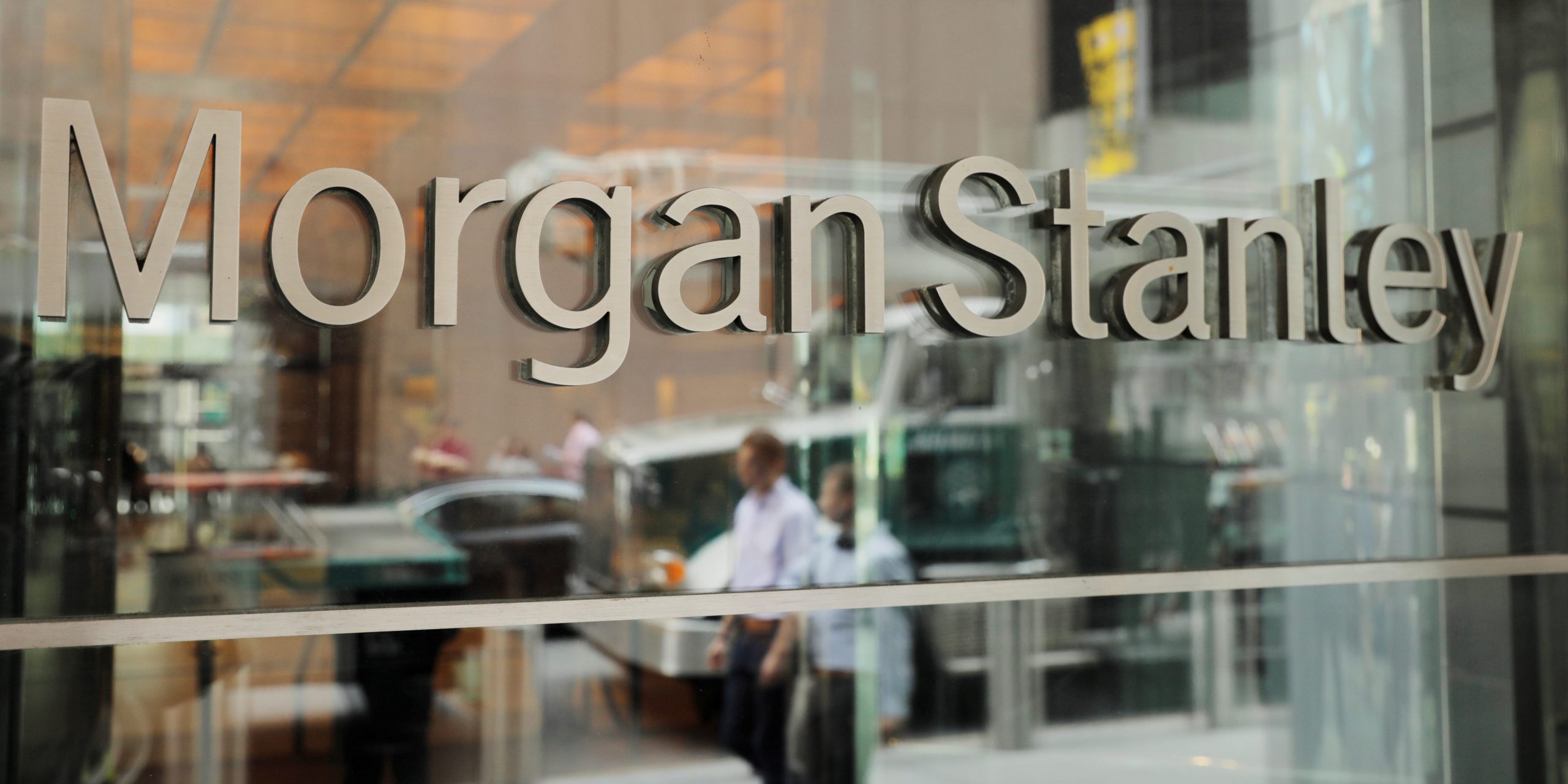 FILE PHOTO: A sign is displayed on the Morgan Stanley building in New York U.S., July 16, 2018. REUTERS/Lucas Jackson/File Photo