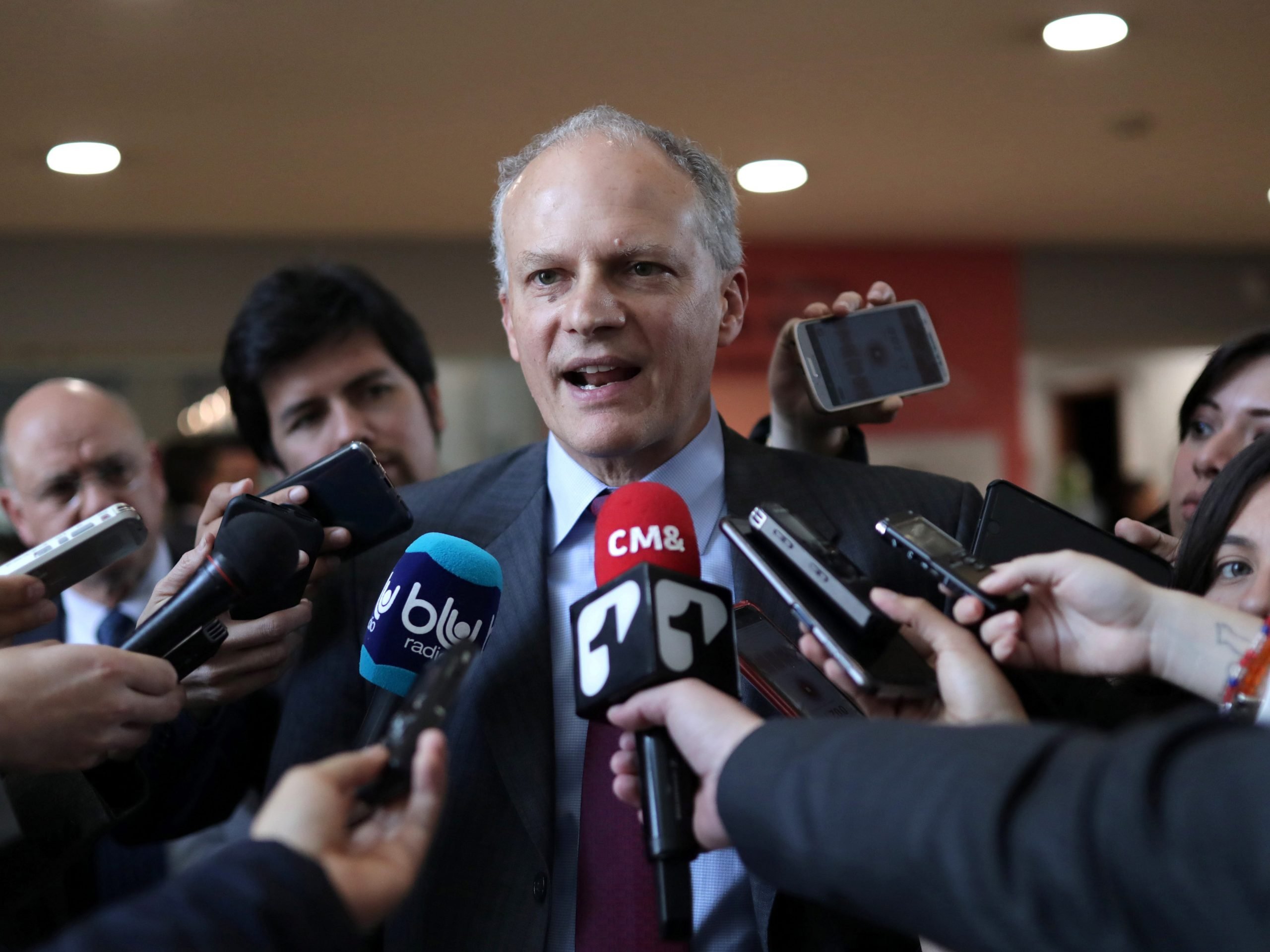 Alejandro Werner, Director of the Western Hemisphere Department of the International Monetary Fund (IMF), speaks in a news conference, in Bogota, Colombia October 28, 2019.