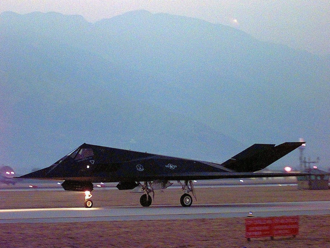 Air Force F-117 Nighthawk stealth attack aircraft