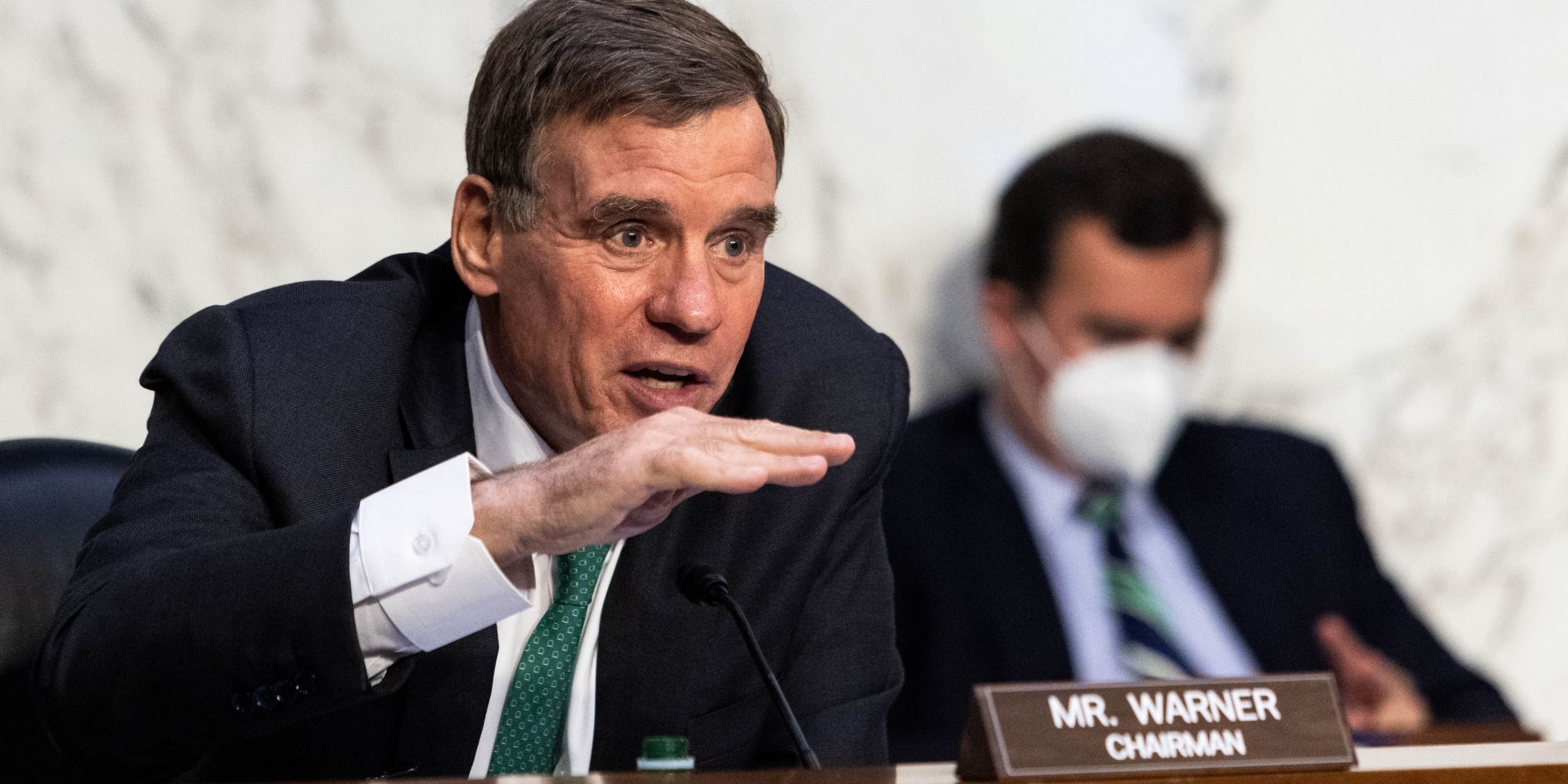 Mark Warner at congressional hearing