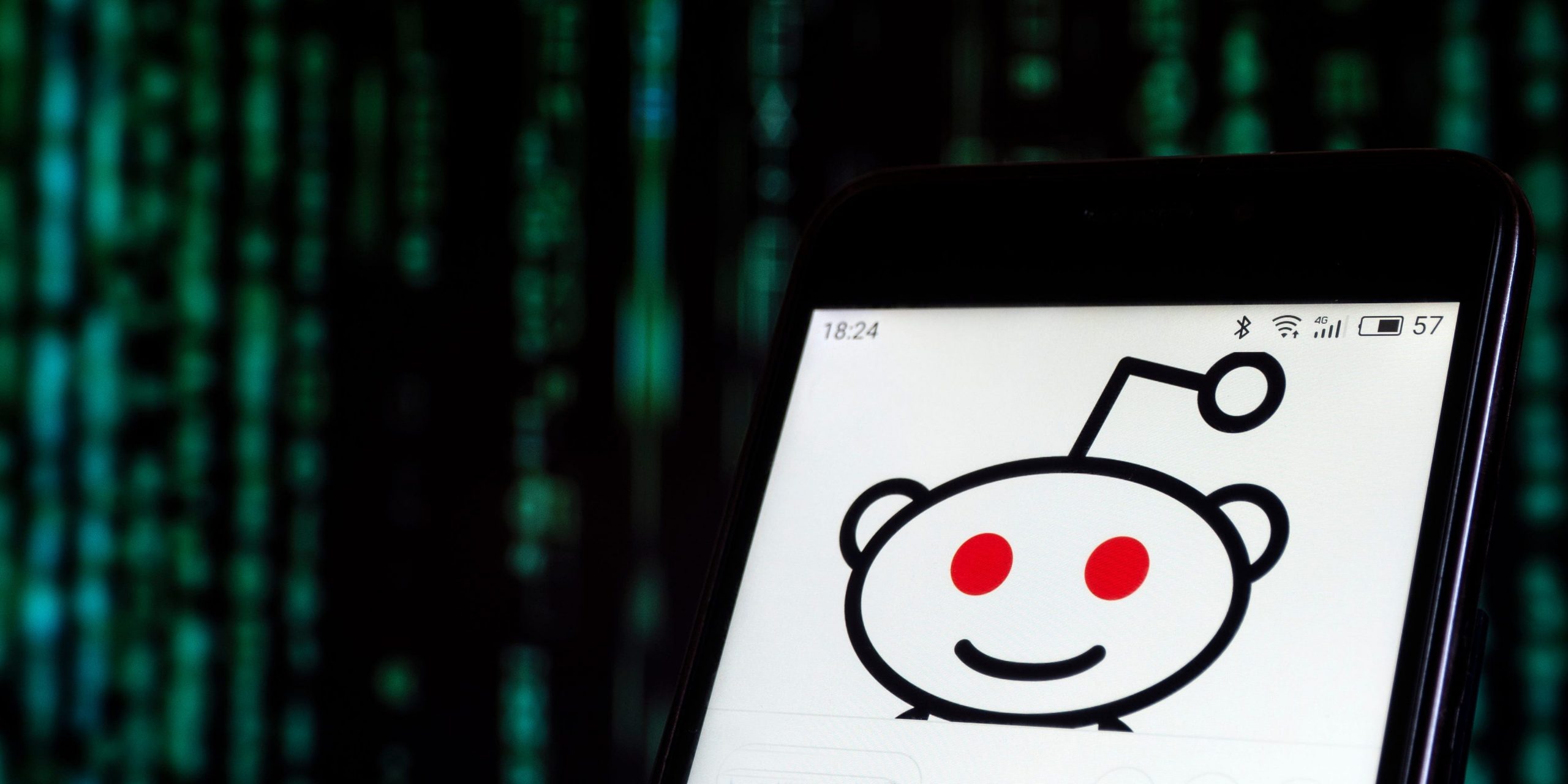 KIEV, UKRAINE - 2018/08/14: In this photo illustration, the Reddit social networking website seen displayed on a smartphone.
