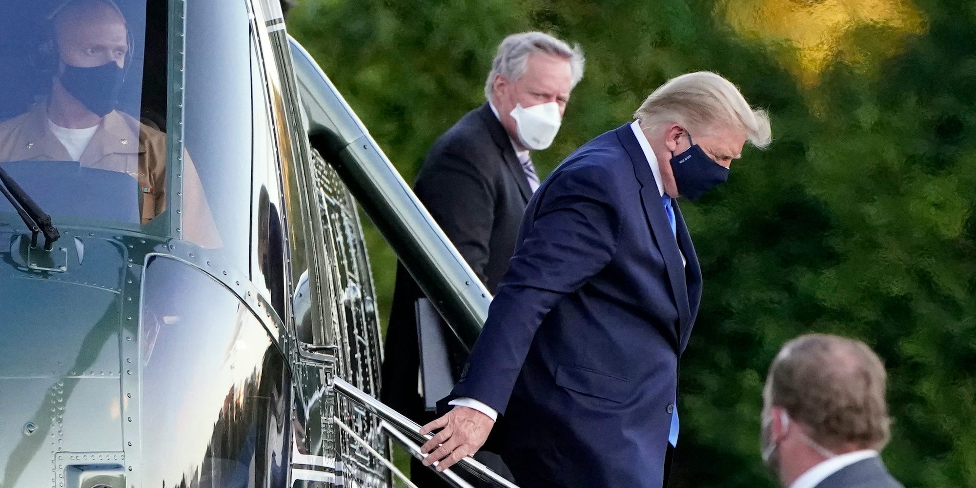 Former president Donald Trump and White House chief of staff Mark Meadows