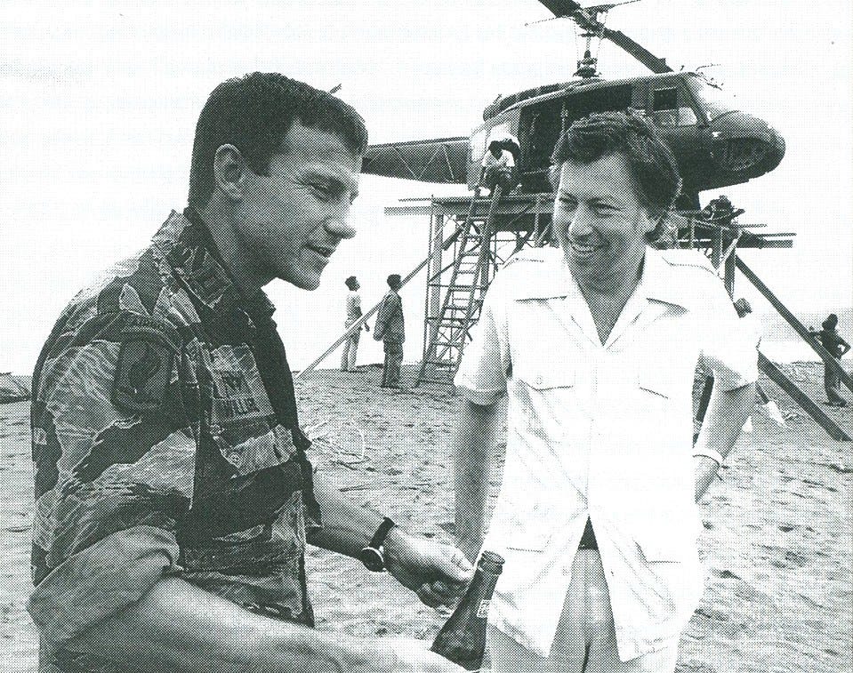 Harvey Keitel on the set of Apocalypse Now