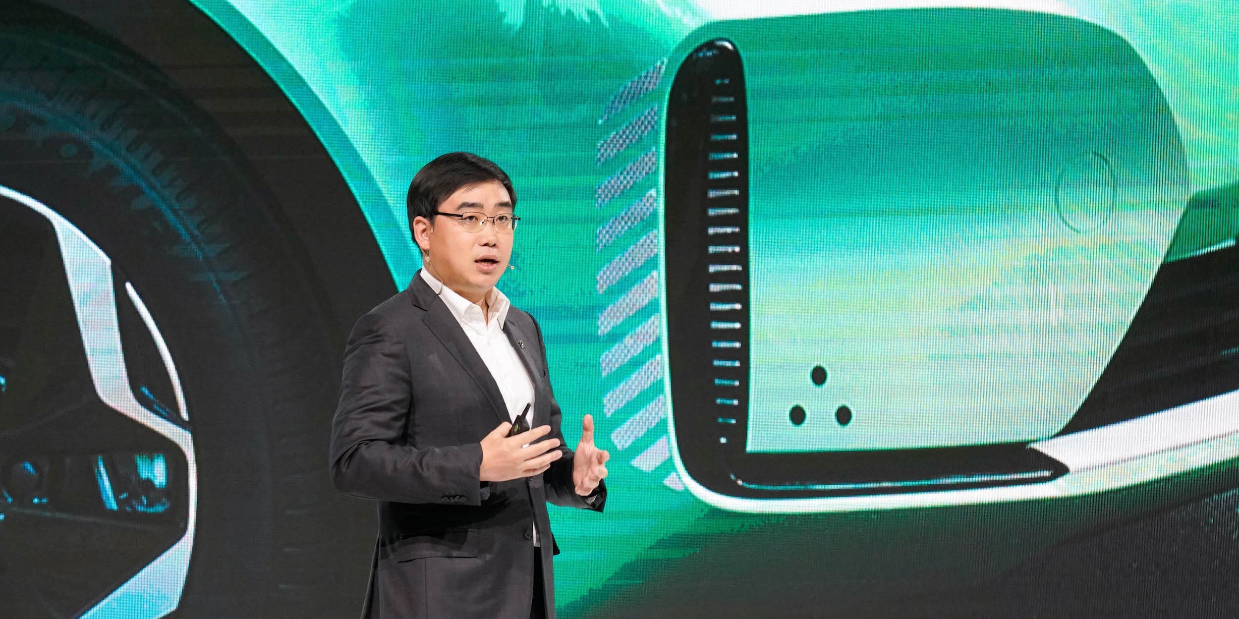 Didi Chuxing's D1 at the launch event in Beijing on November 16, 2020