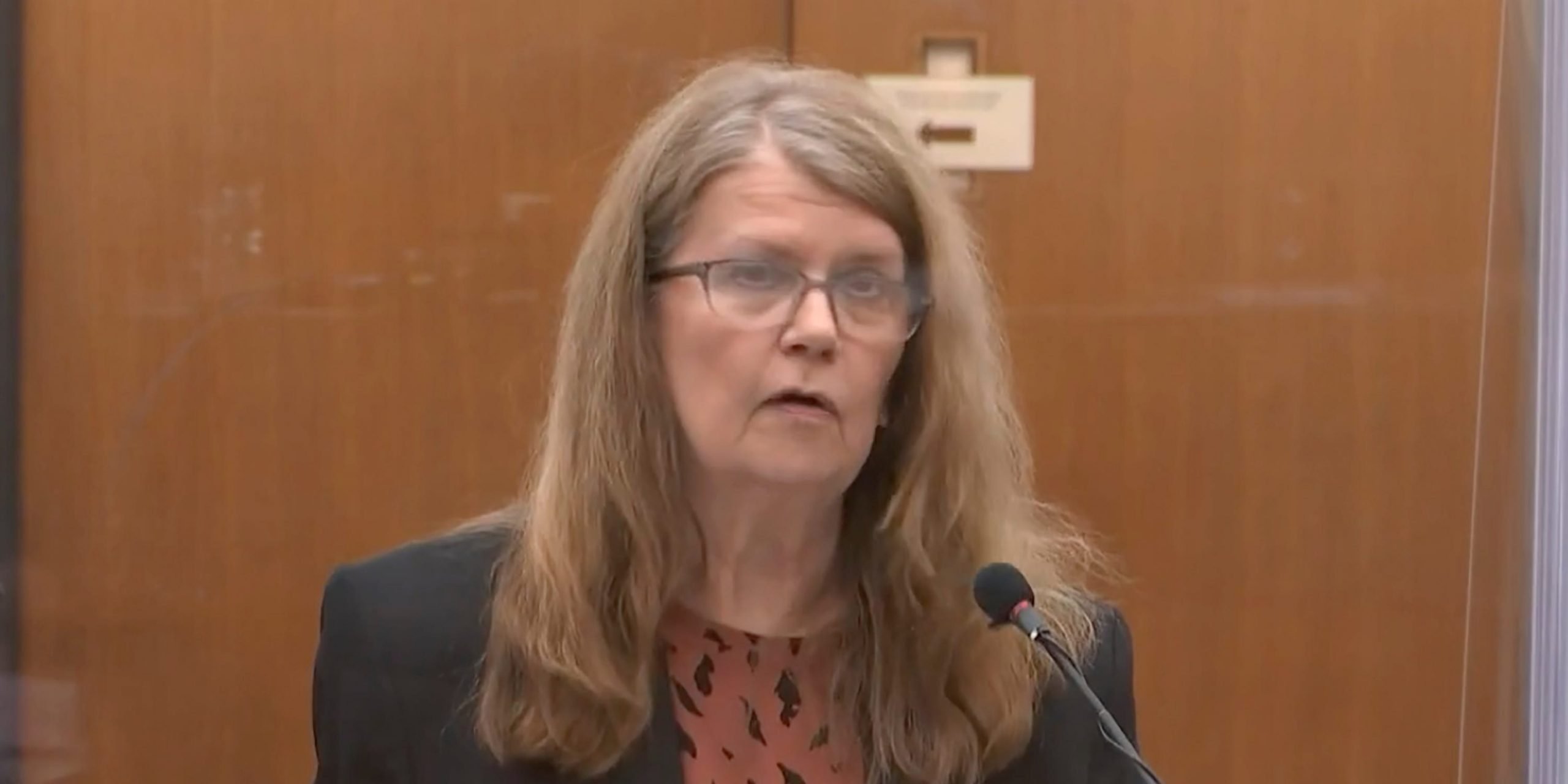 Derek Chauvin's mother, Carolyn Pawlenty addresses the court.