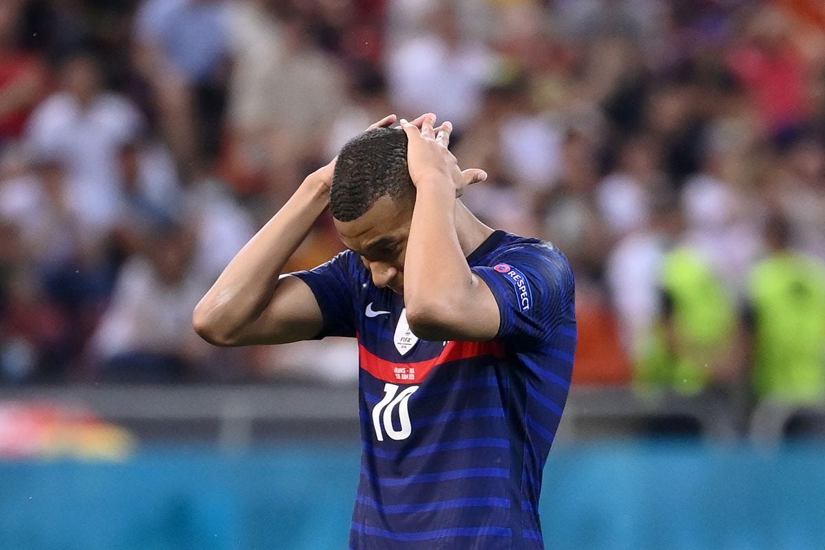 Kylian Mbappe missed the decisive penalty as France crash out of Euro 2020