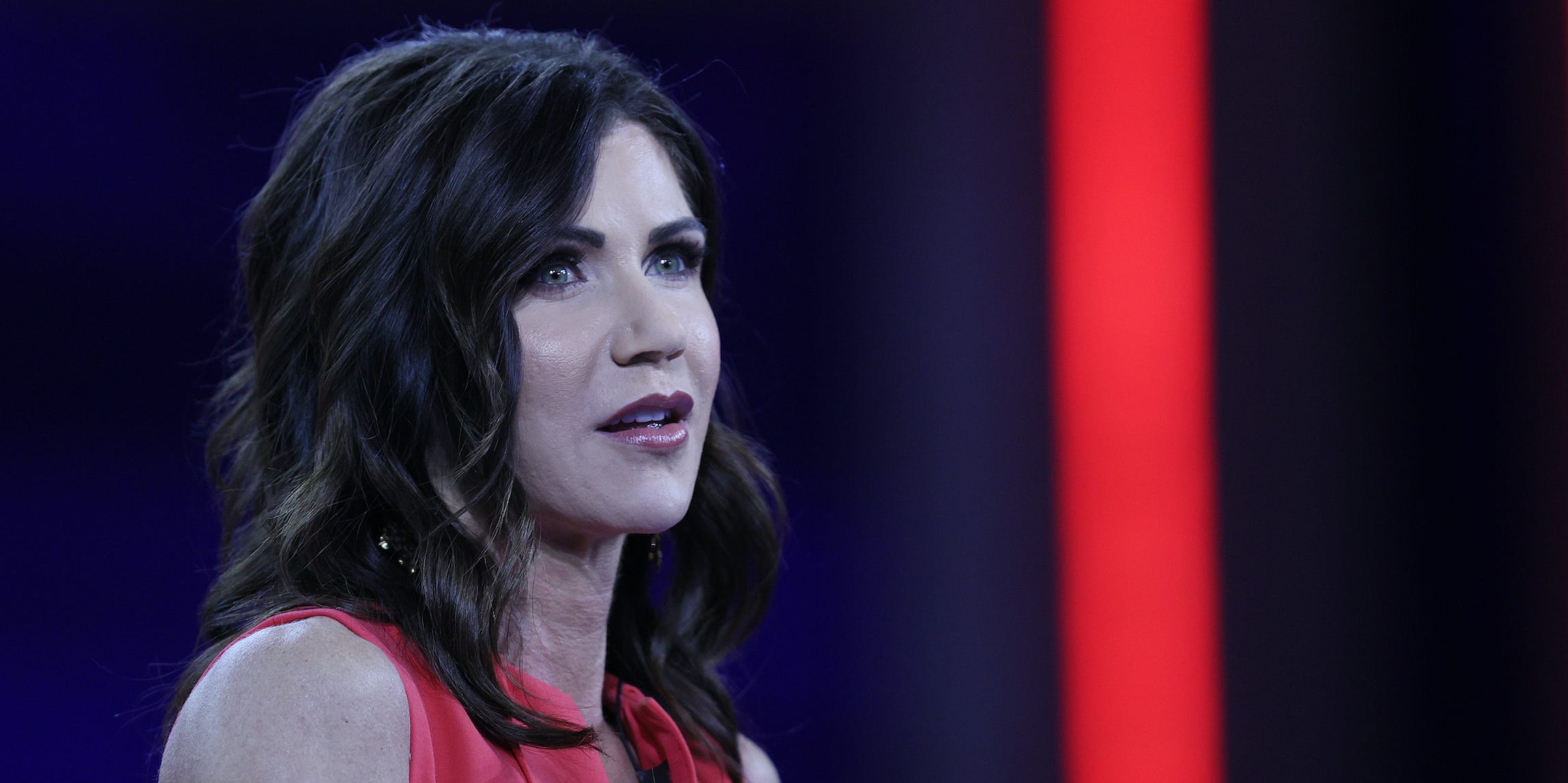 South Dakota Gov. Kristi Noem addresses the Conservative Political Action Conference held in the Hyatt Regency on February 27, 2021 in Orlando, Florida.