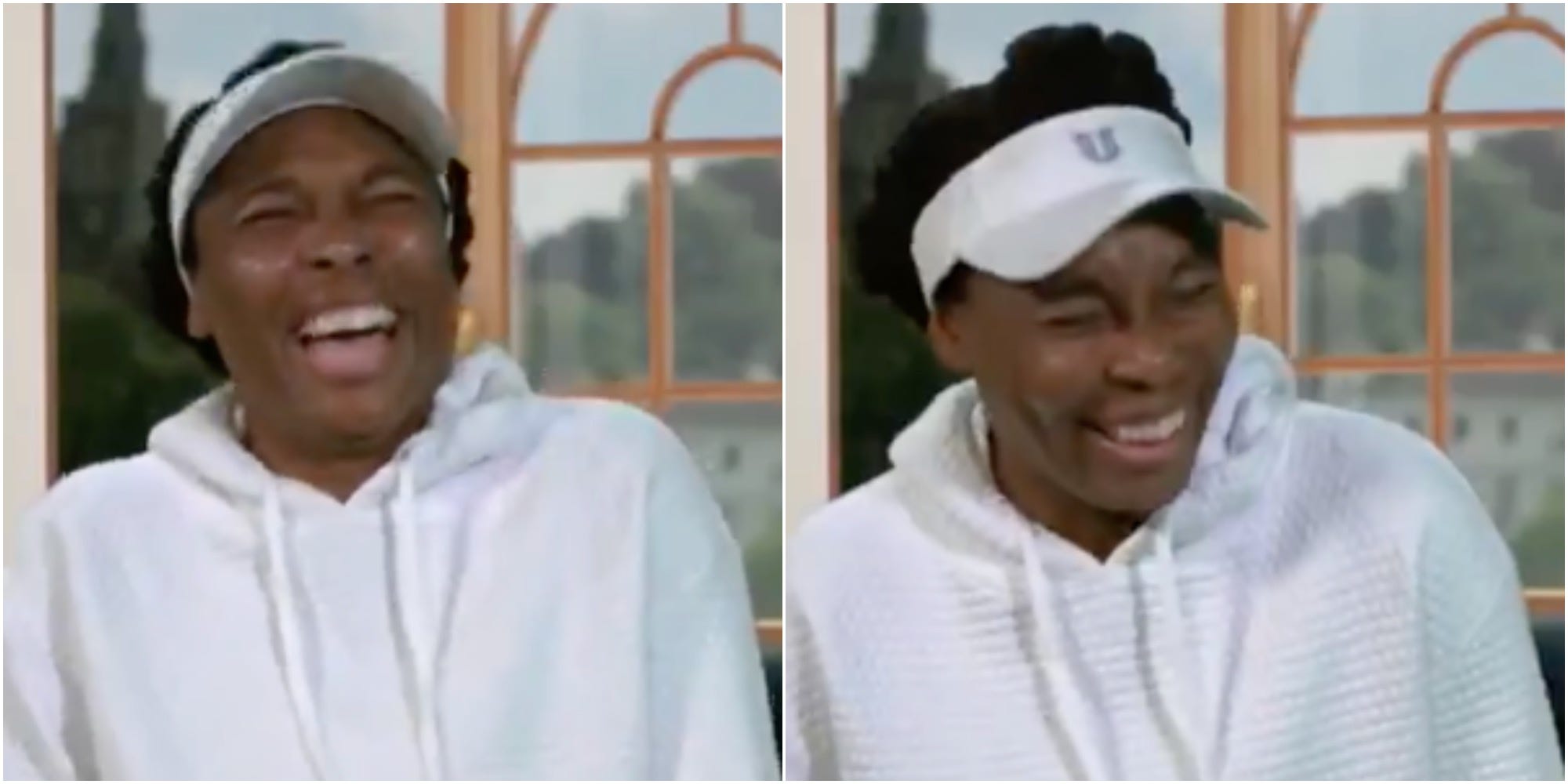 Venus Williams laughs after telling reporters she’s single