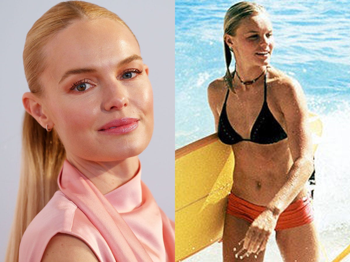 Kate Bosworth composite with her "Blue Crush" role on the right