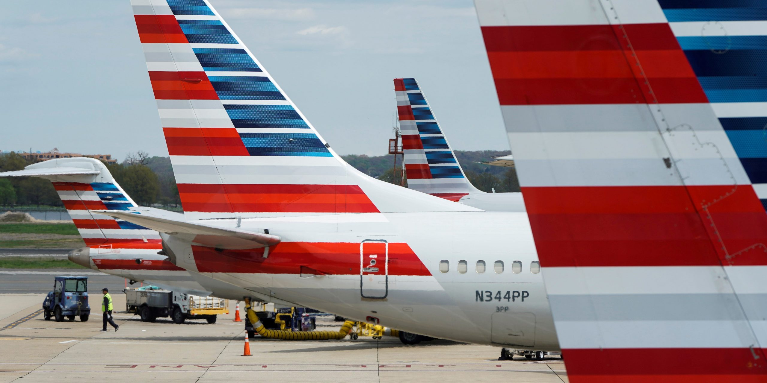 American Airlines tails