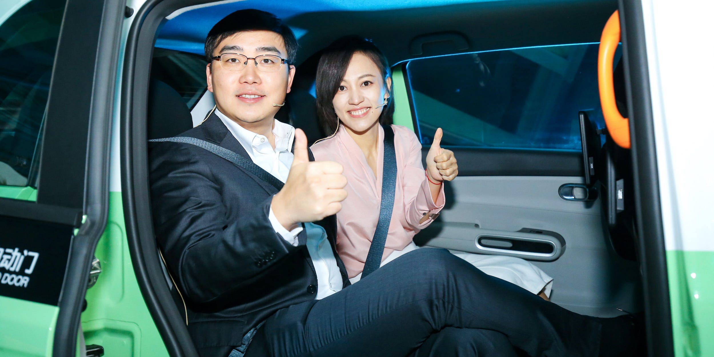 Didi Chuxing's D1 at the launch event in Beijing on November 16, 2020