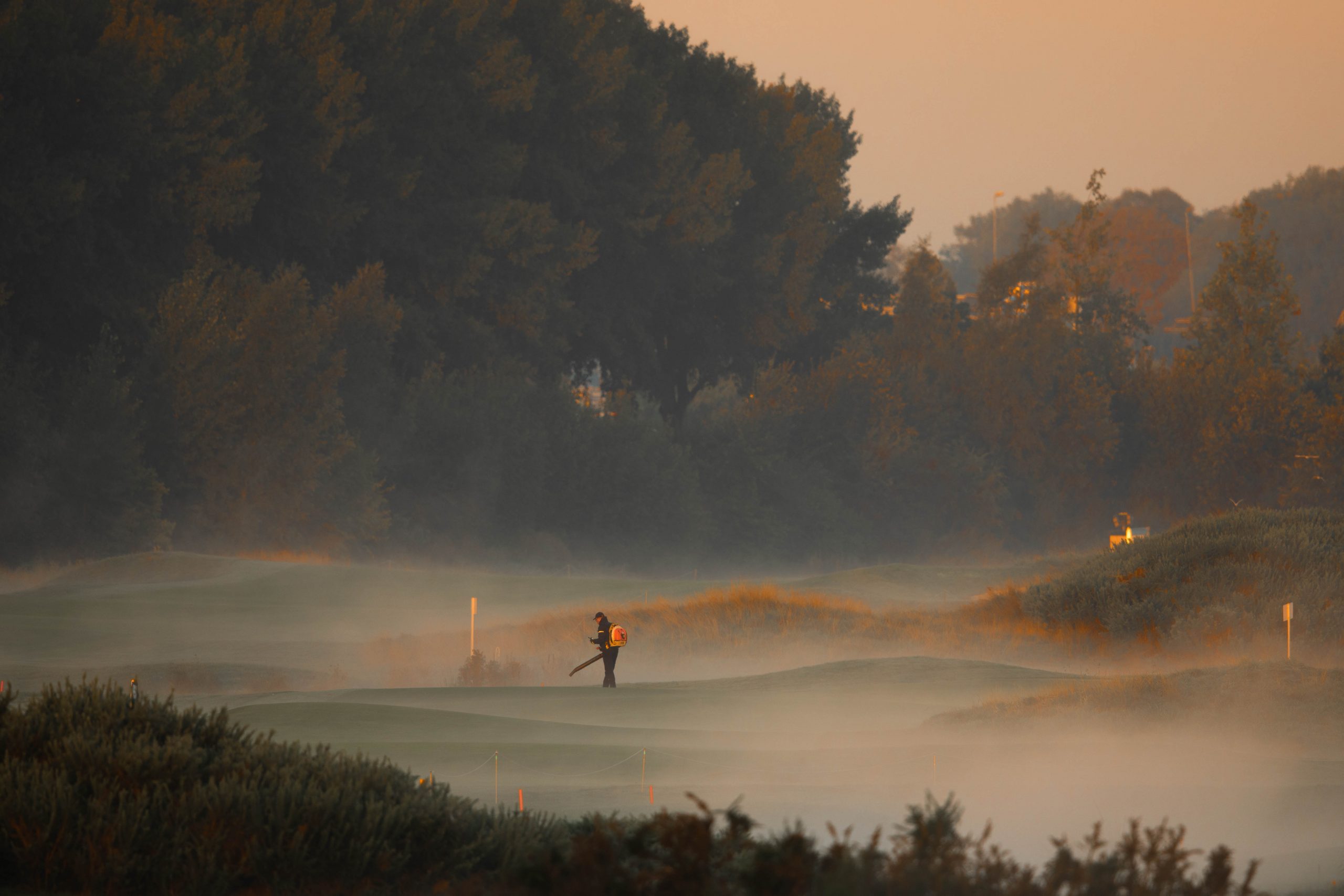 Golfbaan The Dutch in alle vroegte. Foto: ANP/Ronald Speijer