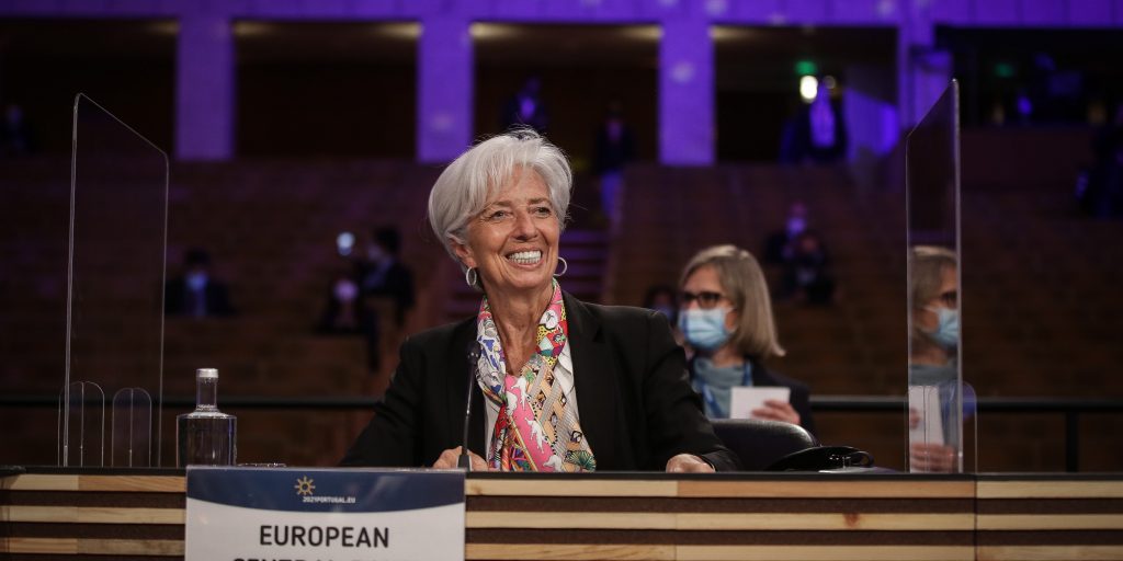 Voorzitter Christine Lagarde van de Europese Centrale Bank.