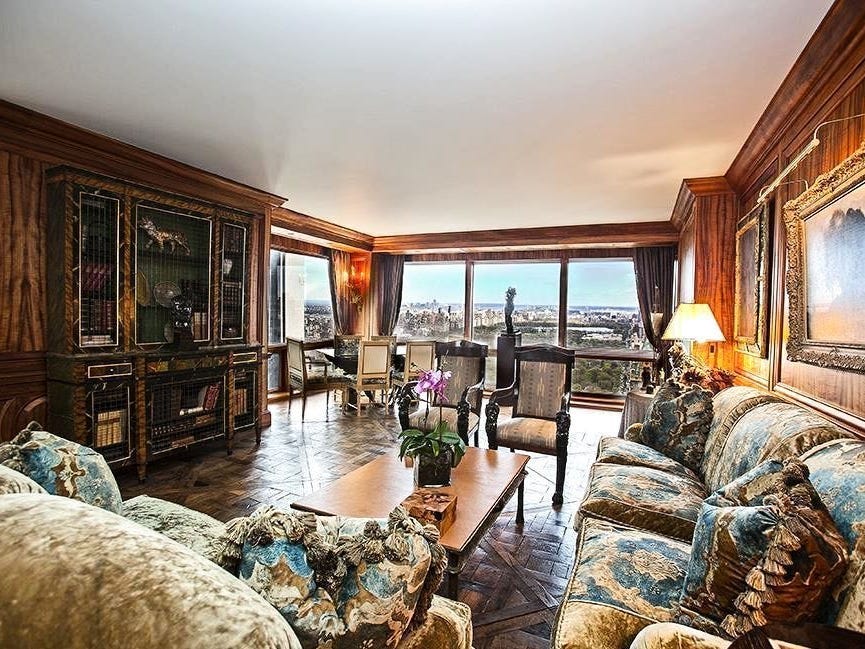 Het appartement heeft een panoramisch uitzicht op Central Park. Foto: Warburg Realty