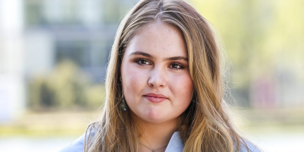 Prinses Amalia tijdens Koningsdag in Eindhoven.