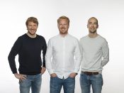 De oprichters van TicketSwap: Frank Roor, Hans Ober en Ruud Kamphuis.