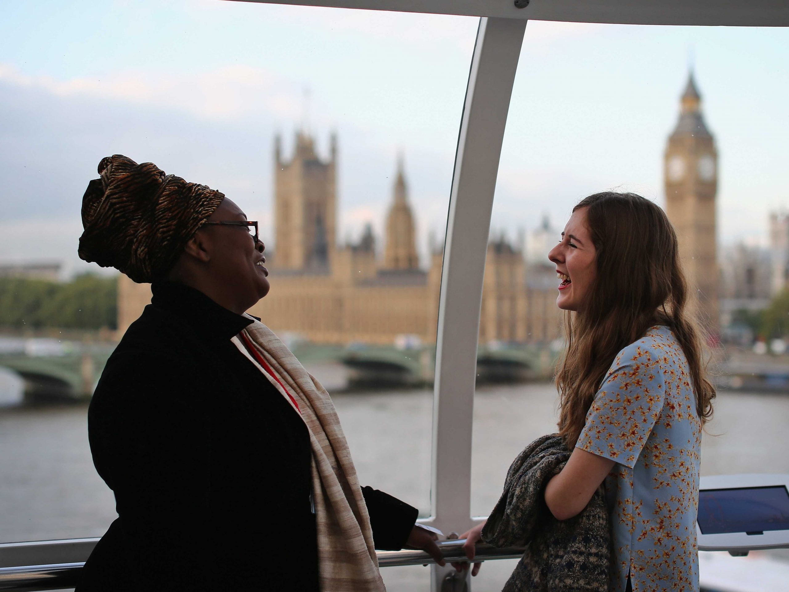 mentorship sponsor two women laughing