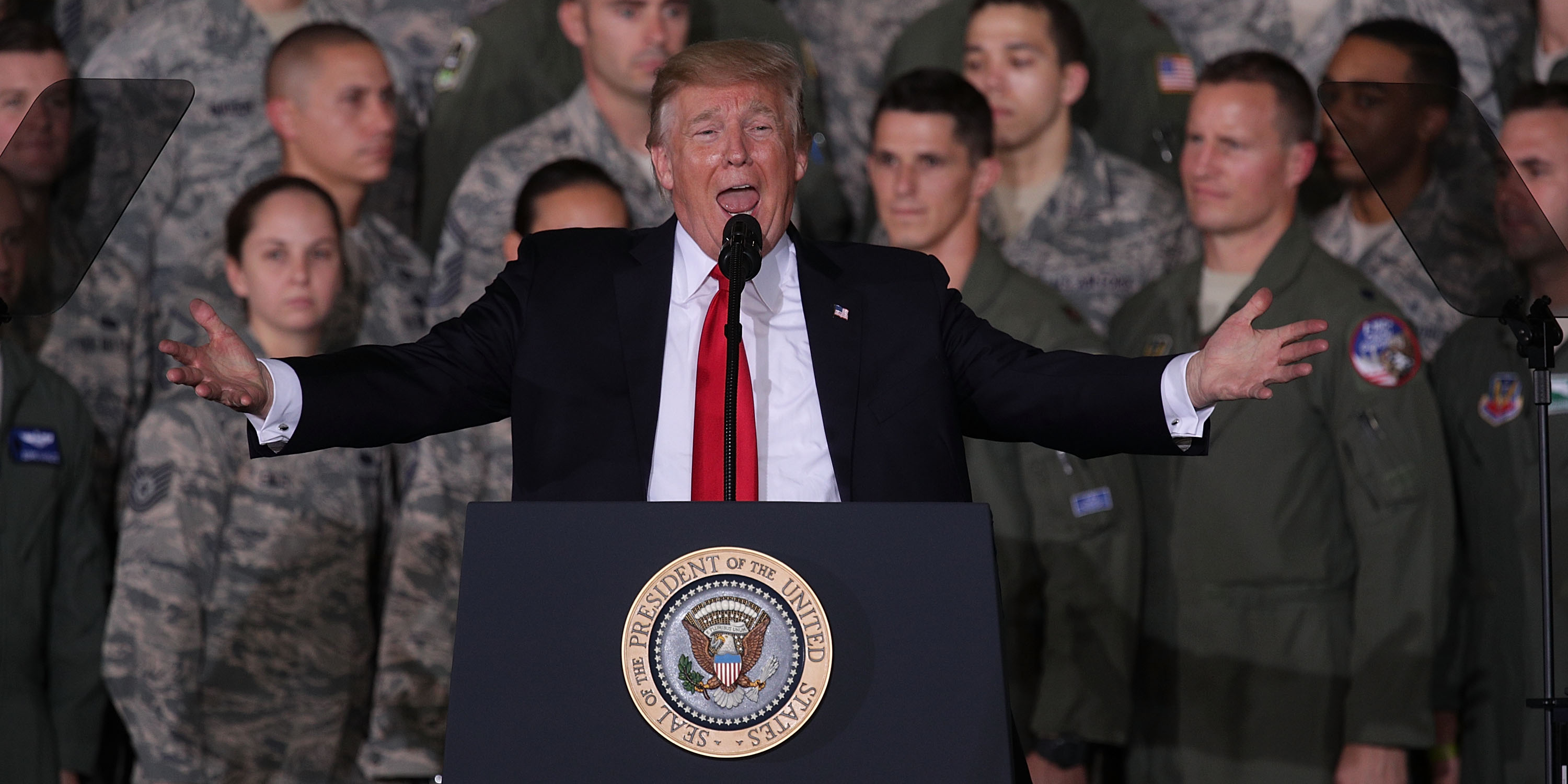 Donald Trump military