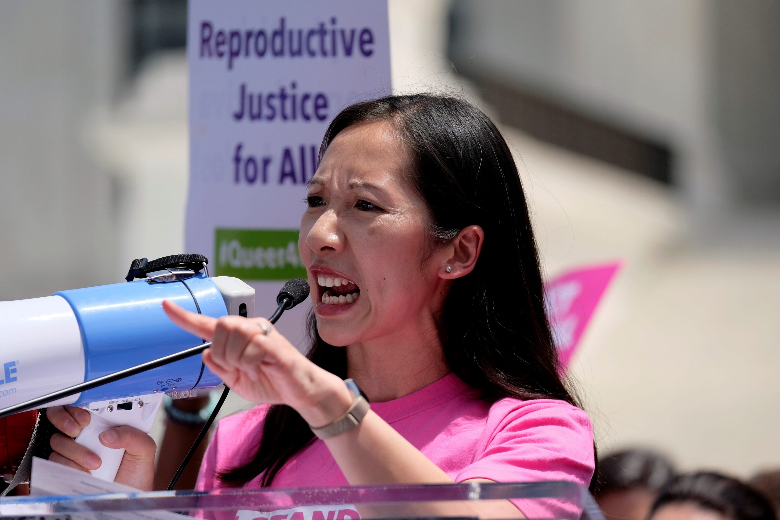 Planned Parenthood president Dr. Leana Wen speaks at a protest against anti-abortion legislation at the U.S. Supreme Court in Washington, U.S., May 21, 2019. REUTERS/James Lawler Duggan