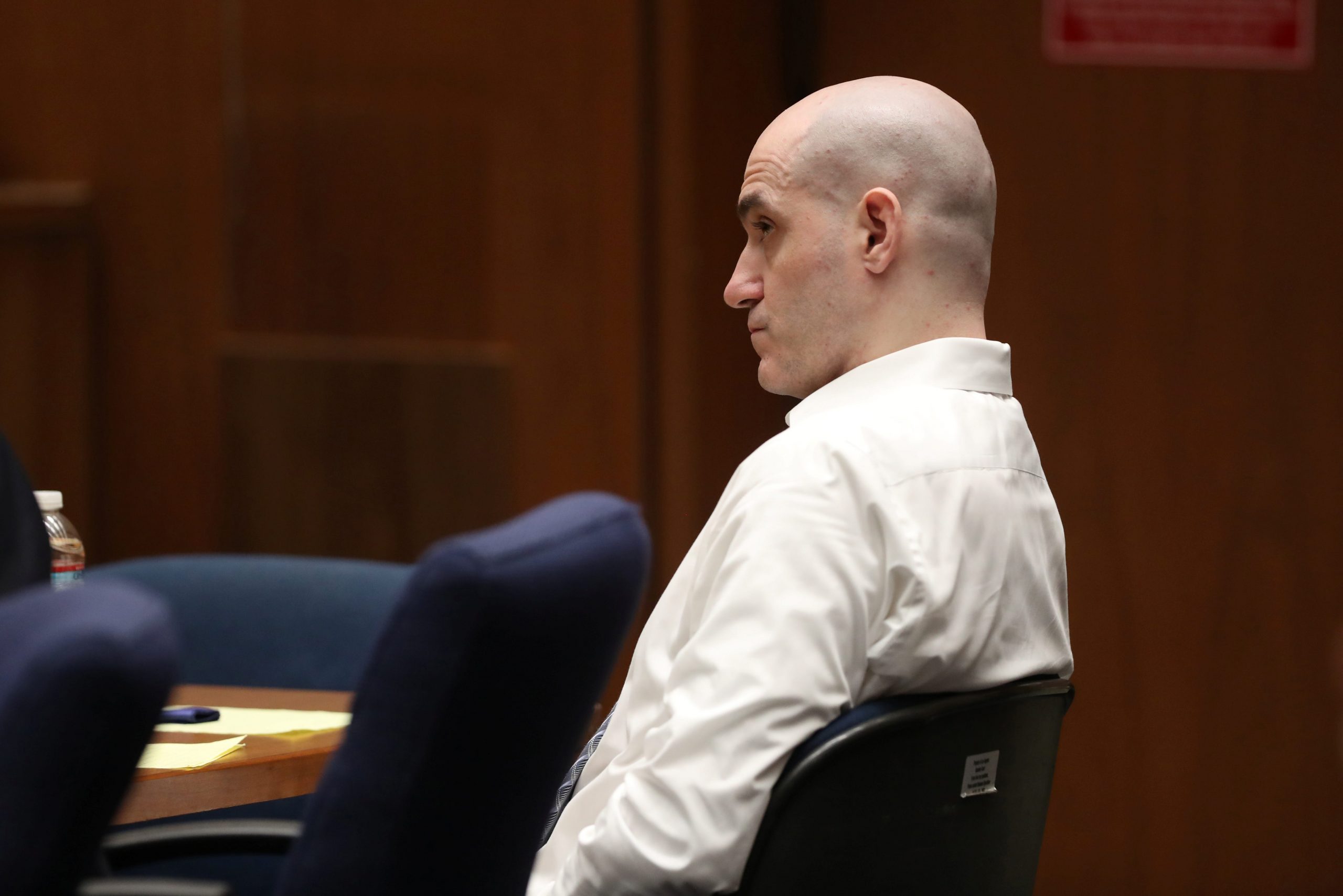 Michael Gargiulo sits in court during his murder trial in Los Angeles, California, U.S., August 6, 2019. REUTERS/Lucy Nicholson