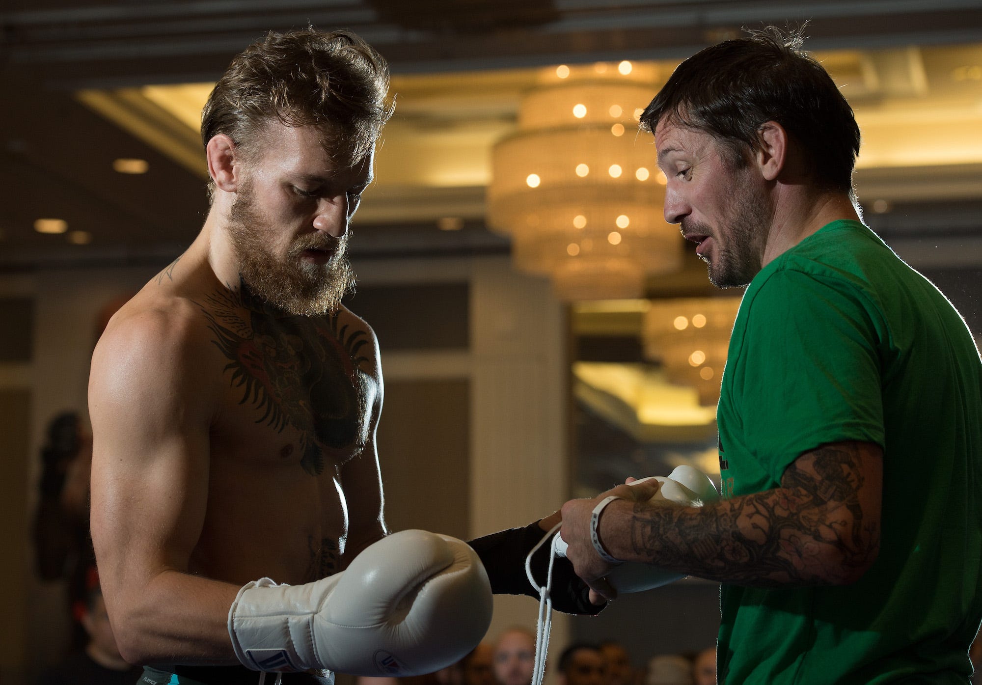 Conor McGregor and John Kavanagh