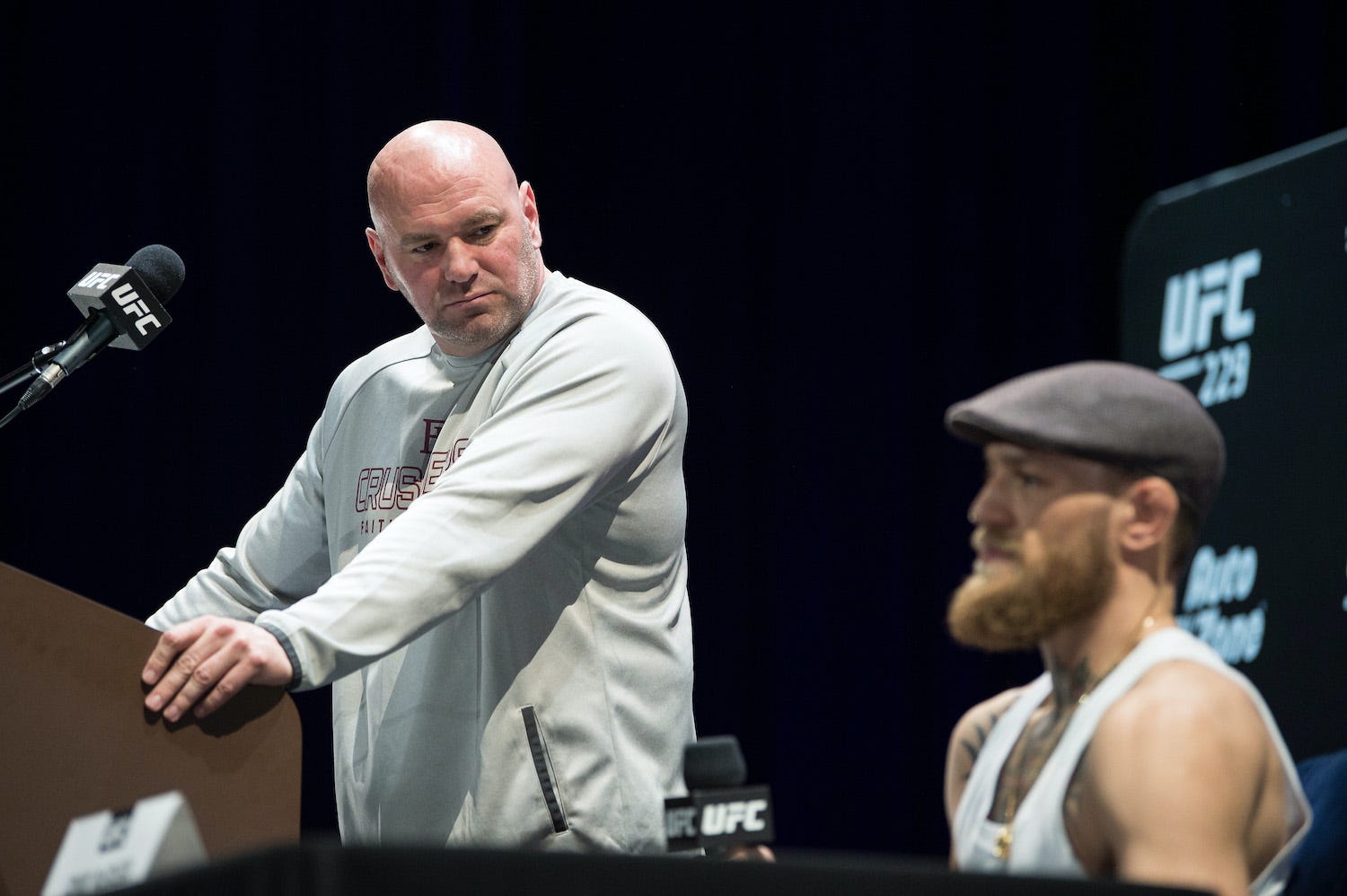 Dana White and Conor McGregor