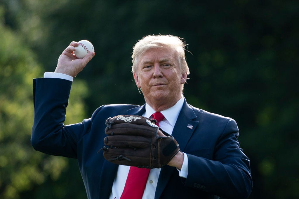 trump baseball