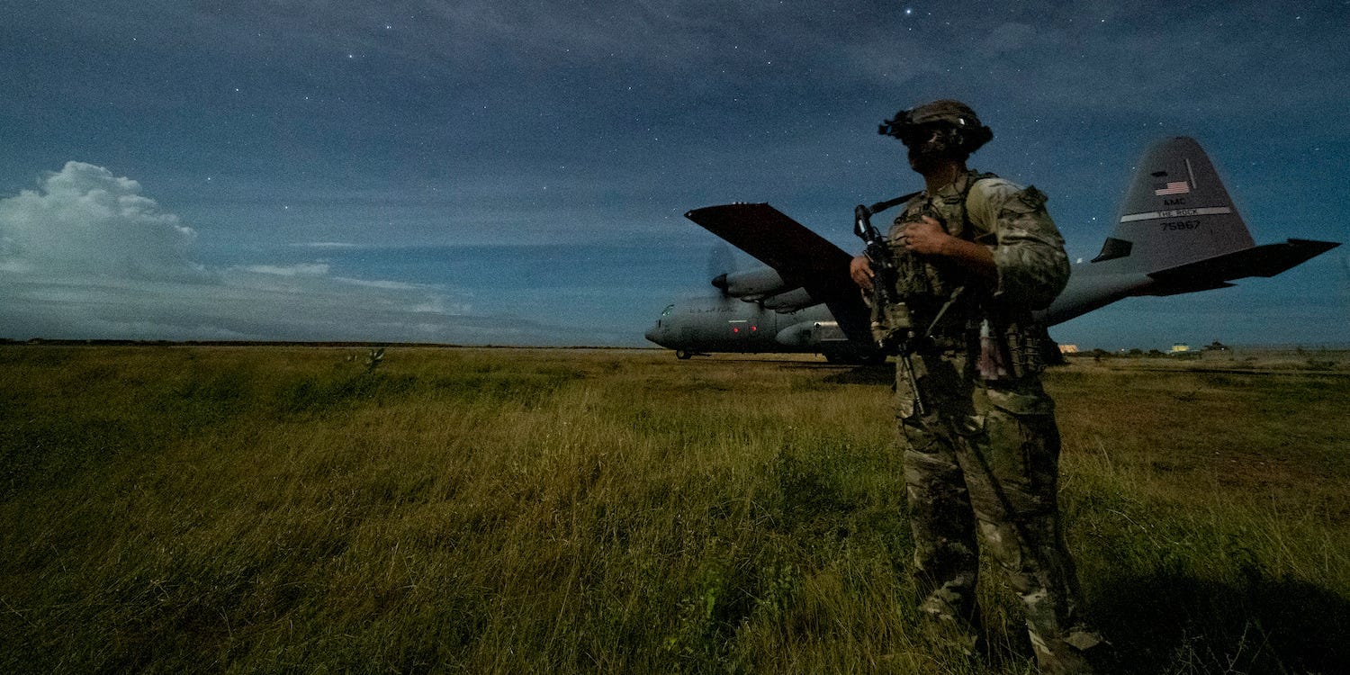 A US soldier in Somalia