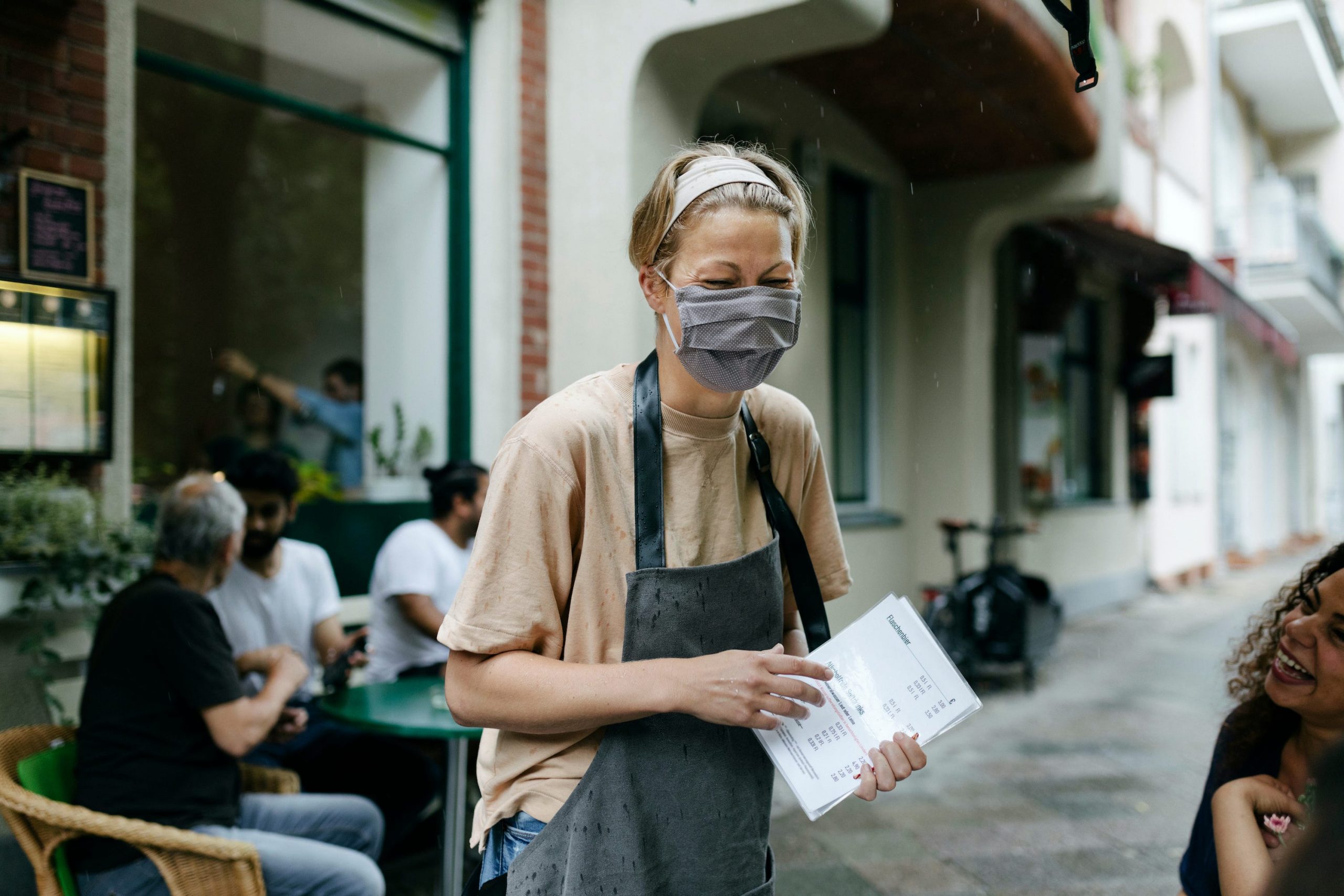 Small business restaurant waitress